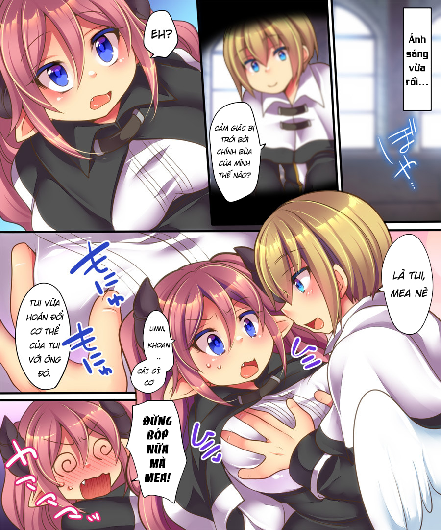 Đọc truyện hentai Soshite Tenshi-kun to Succubus-chan wa Irekawaru - Oneshot