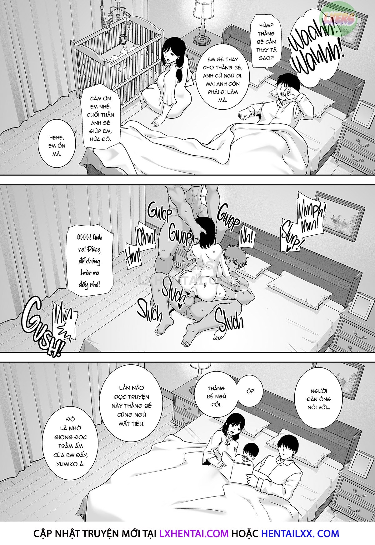 Đọc truyện hentai Natsuzuma ~Natsu, Ryokan, Nanpa Otoko-Tachi Ni Ochita Tsuma~ - Chap 4 - Không che