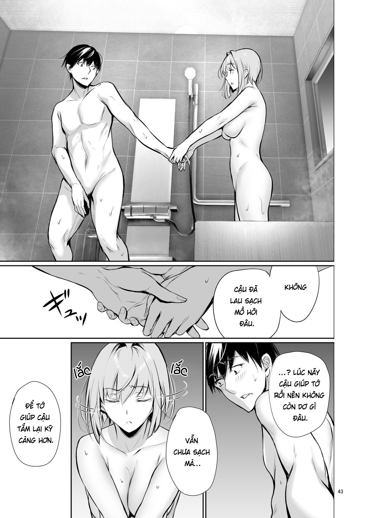 Đọc truyện hentai Homestay-chu no Doitsu Musume ga Issho ni Furo ni Haitte Kuru Wake - Oneshot