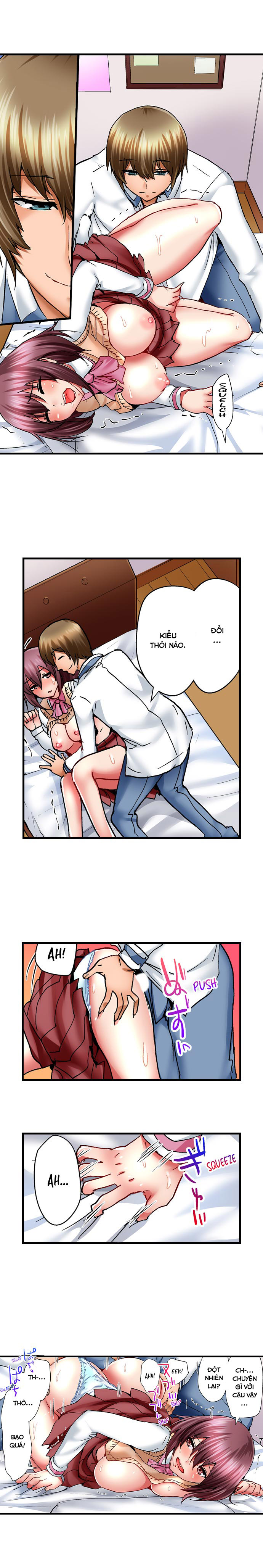 Đọc truyện hentai Trốn dưới giường của con gái trong khi con bé đang quan hệ - Tập 3: Bị phát hiện!