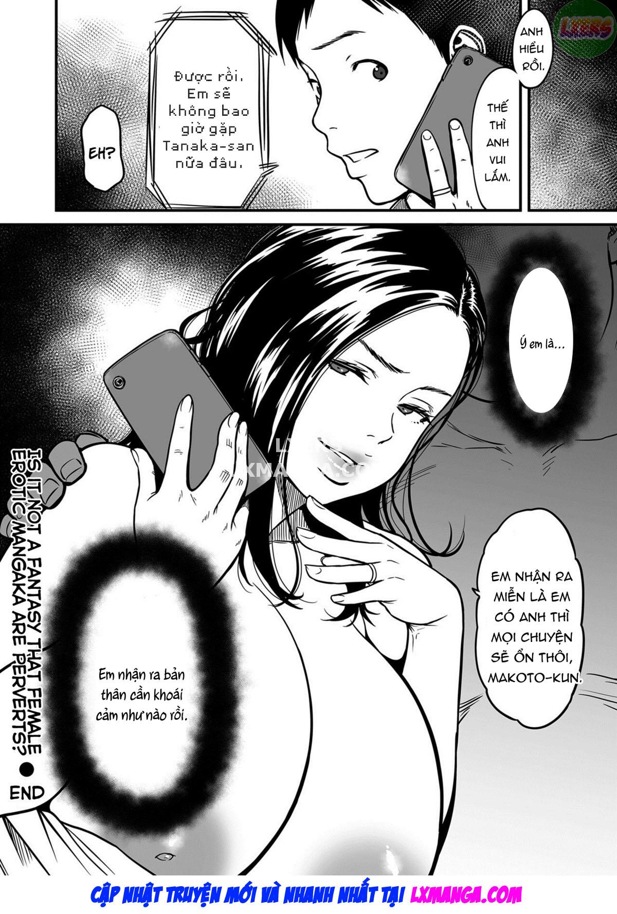 Đọc truyện hentai It’s Not a Fantasy That The Female Erotic Mangaka Is a Pervert Chap 7 END