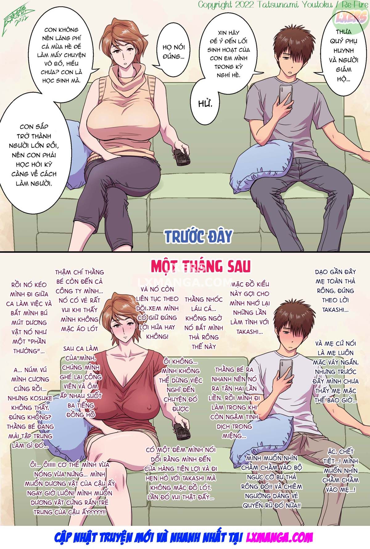 Đọc truyện hentai Vì mẹ tôi trở thành người yêu của bạn tôi - Chap 2