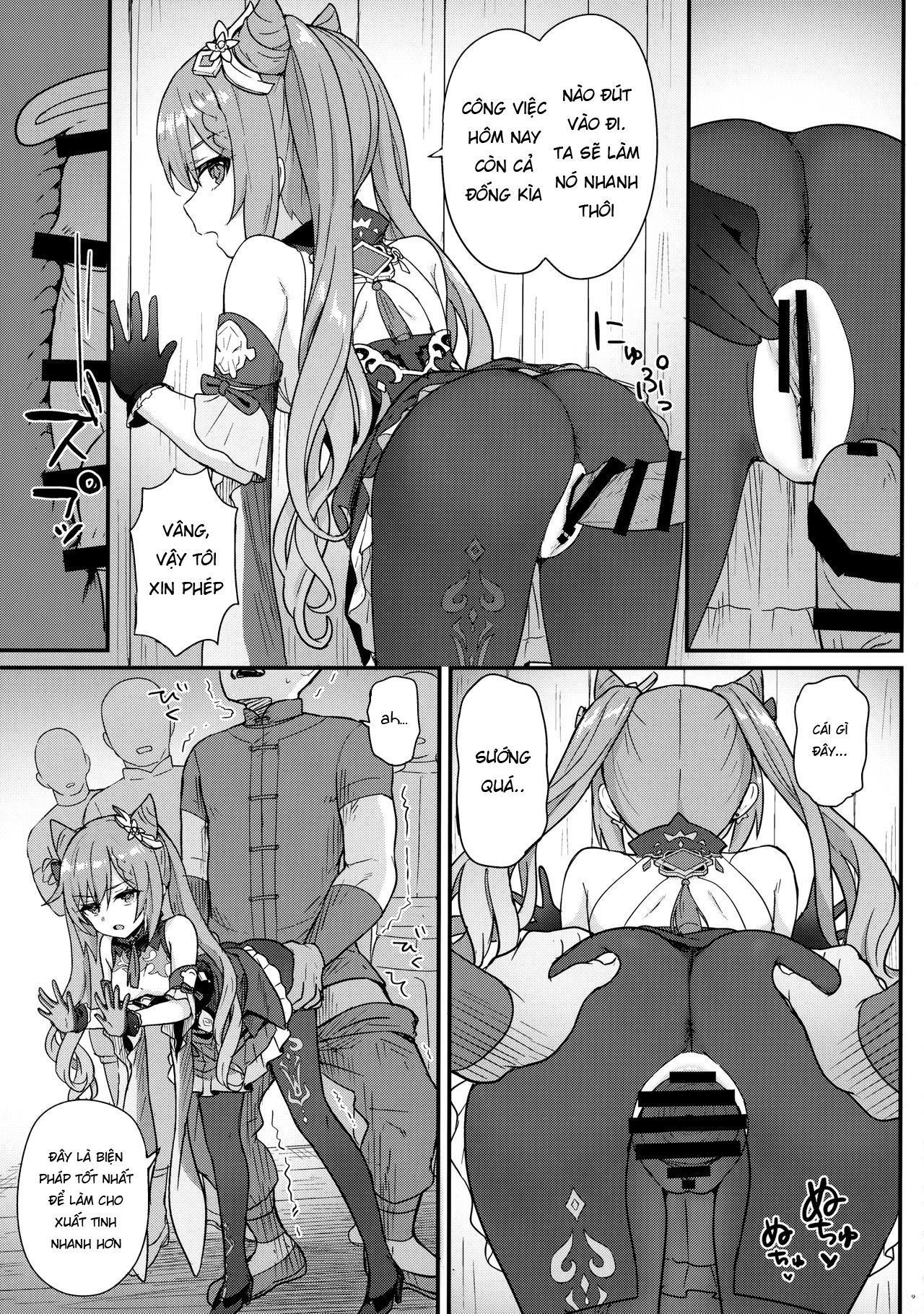 Đọc truyện hentai Keqing-chan Efficiently Works Her Subordinates - Oneshot