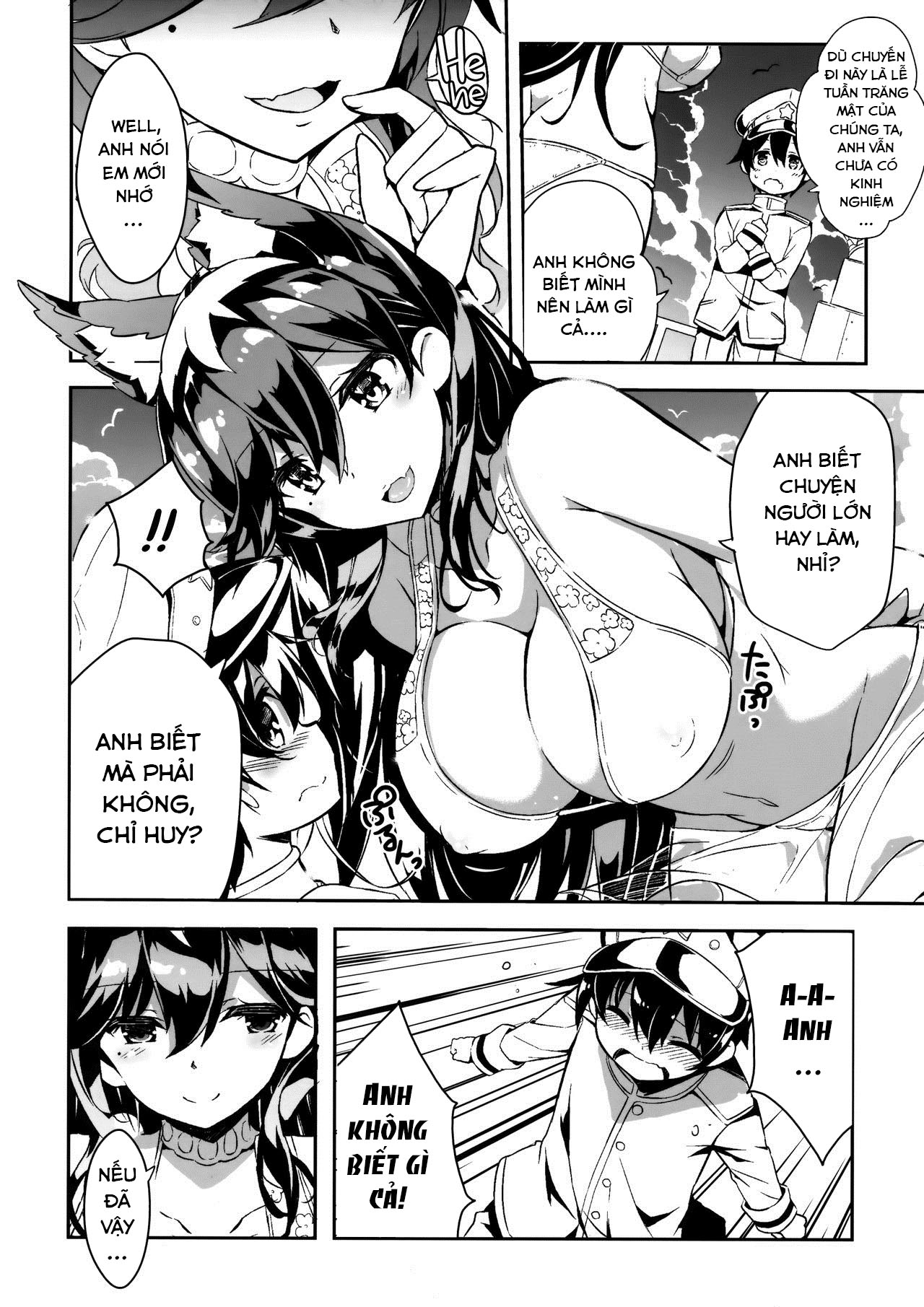 Đọc truyện hentai Atago-san no Munyumunyu Oppai o Meshiagare - Oneshot