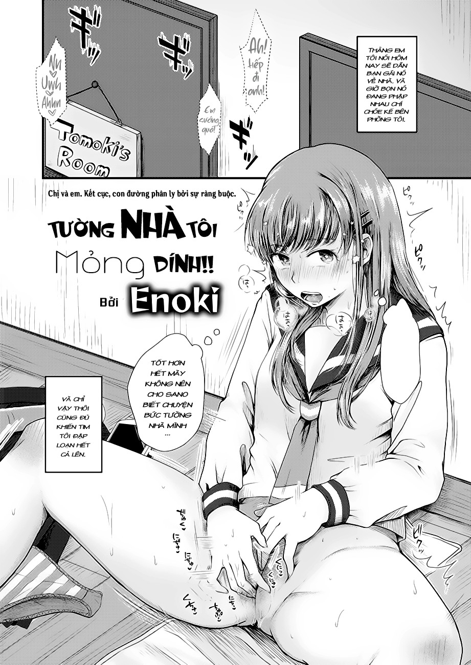 Đọc truyện hentai Bức tường nhà tôi mỏng dính - Oneshot