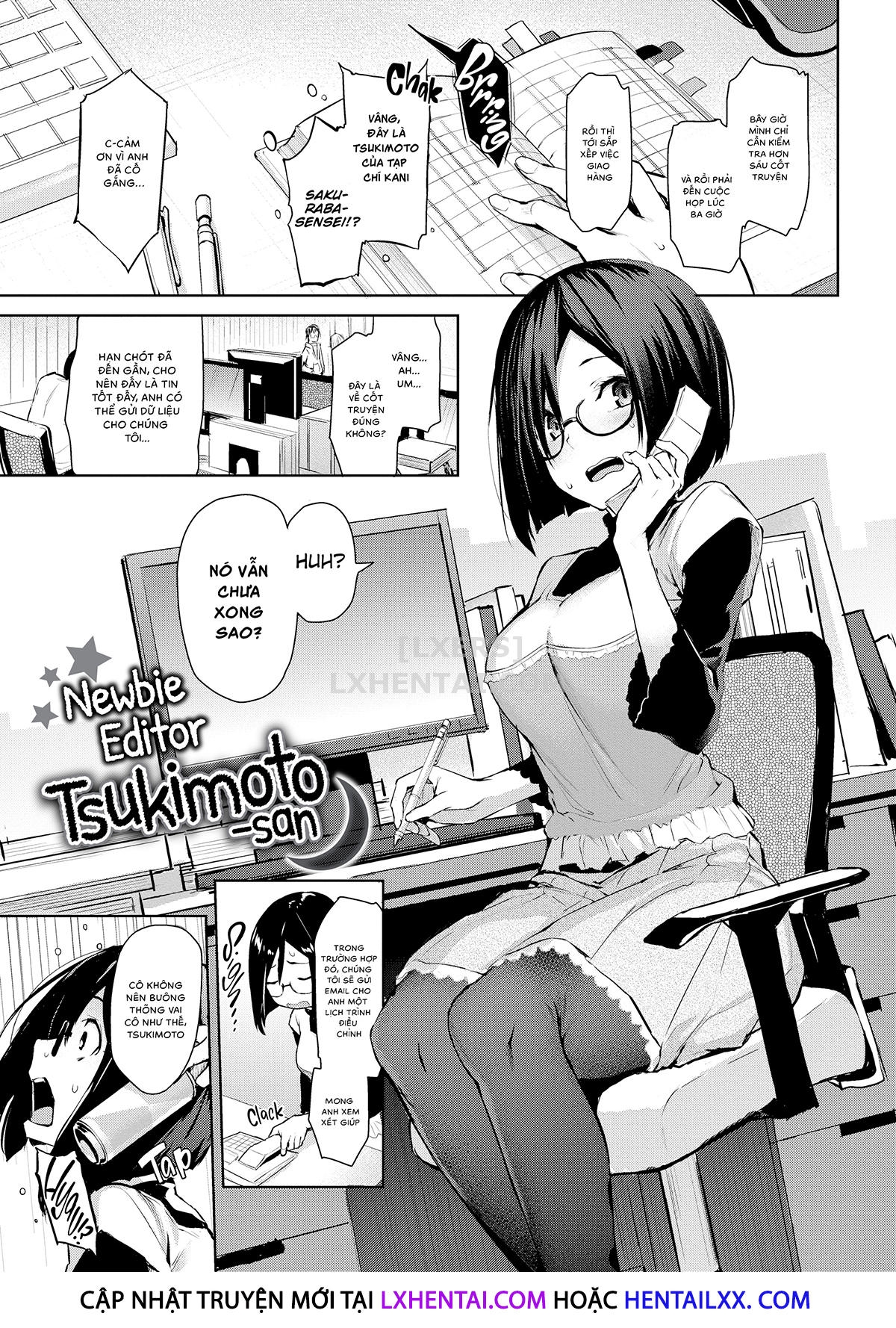 Đọc truyện hentai Azato Making Plus - Chap 3 - Newbie Editor Tsukimoto-san