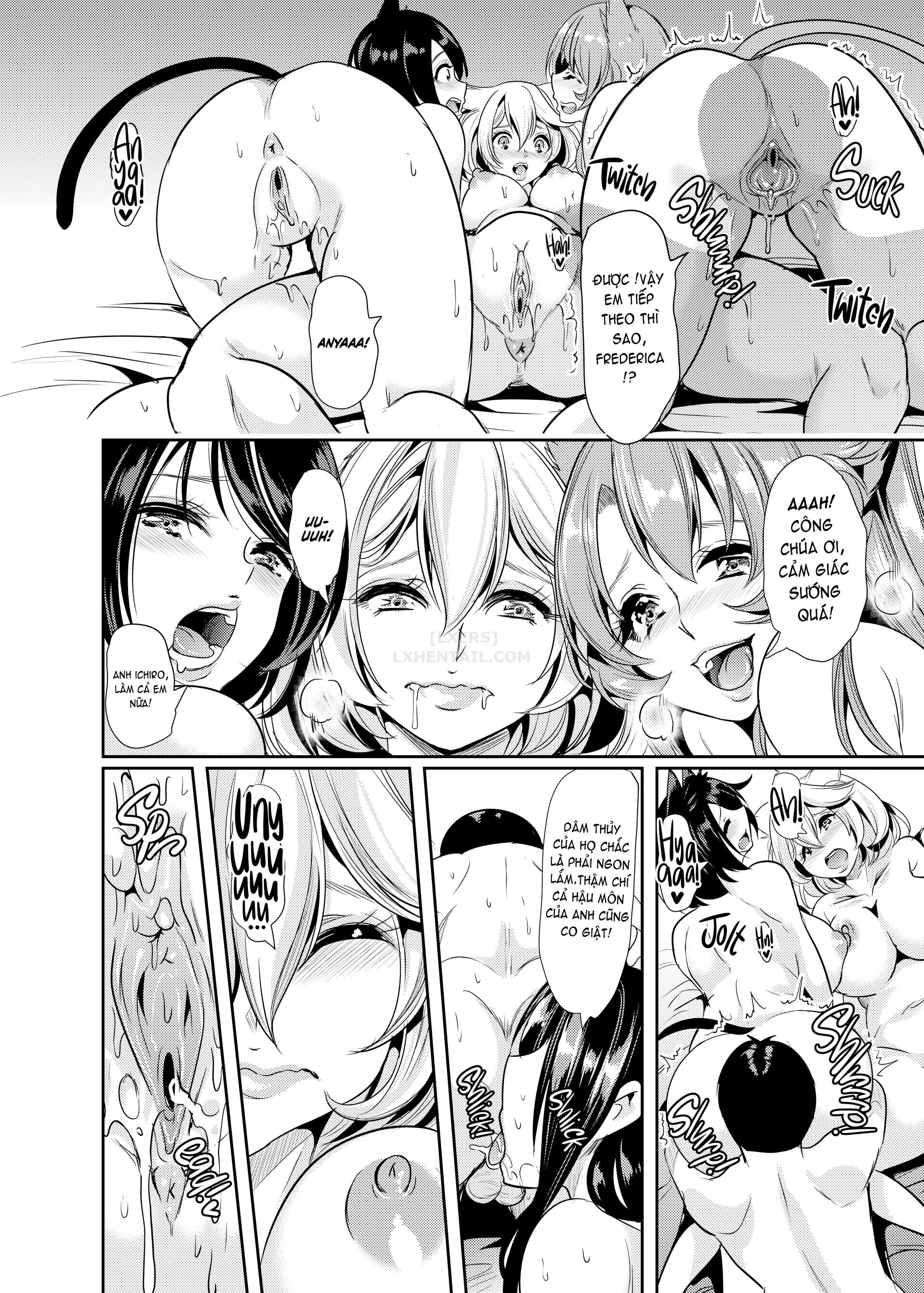 Đọc truyện hentai My Harem in Another World Collection Chap 4 Eight-Way Huge Cat Orgy!