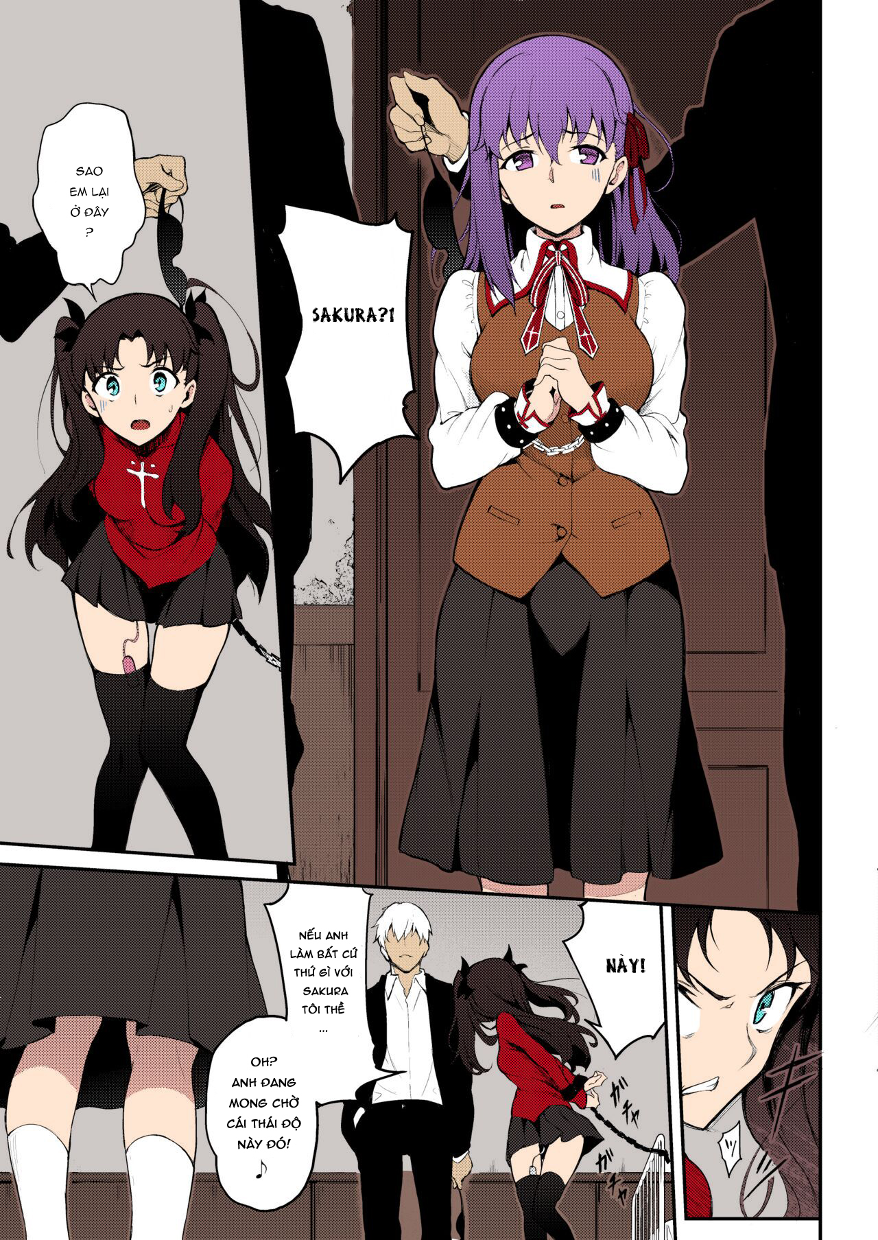Đọc truyện hentai Chị em nhà Tohsaka sa ngã - Bản màu