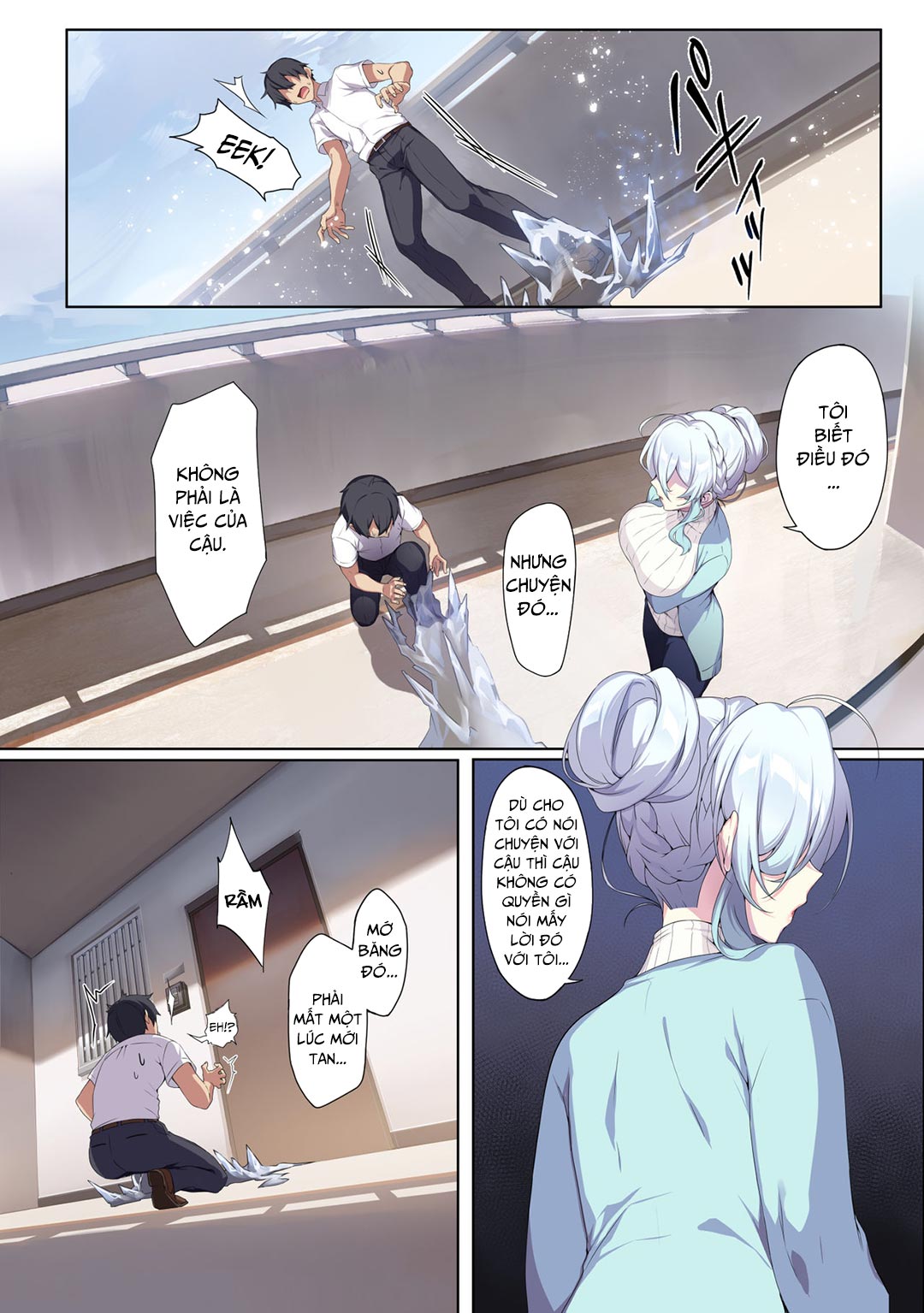Đọc truyện hentai Hitozukiai Ga Nigate Na Miboujin No Yukionna-San To Noroi No Yubiwa - Chap 1 - Có che