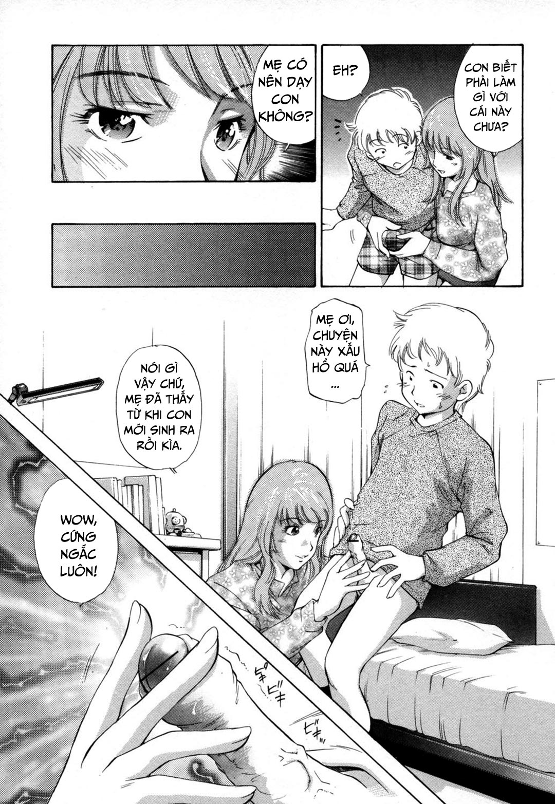 Đọc truyện hentai Midara na Haha Shishunki na Boku - Chap 3 - Học làm người lớn
