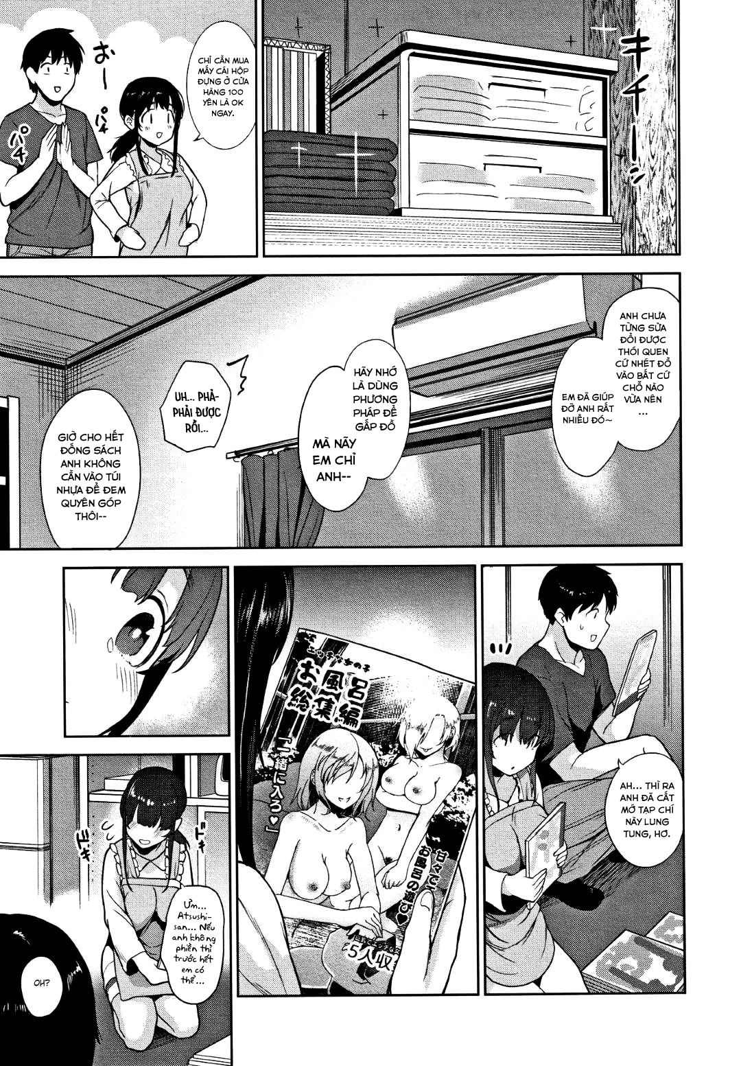 Đọc truyện hentai Tôi bắt được 1 cô gái dễ thương nhìn trộm cuốn sách tôi vứt đi - Chap 05: Vợ tương lai