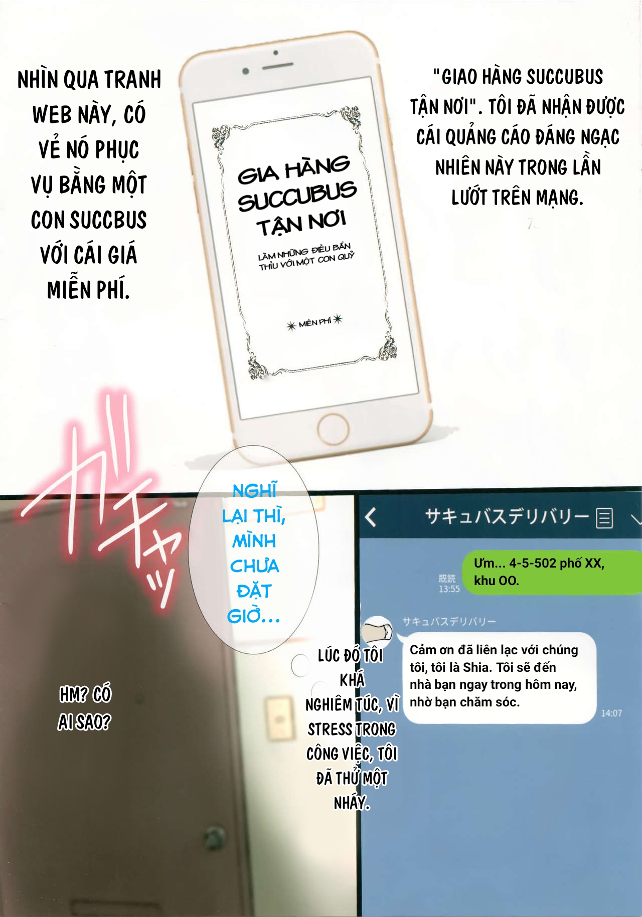 Đọc truyện hentai Succubus Delivery - Oneshot