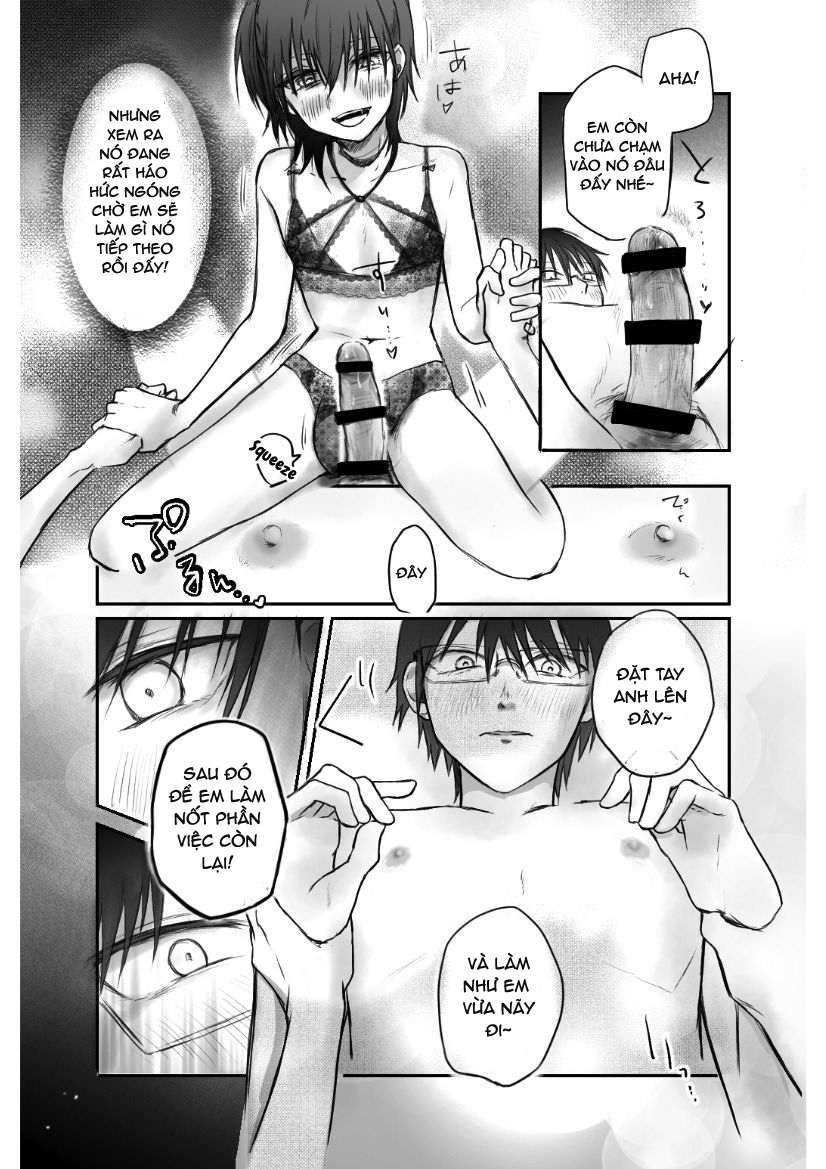 Đọc truyện hentai Hẹn hò qua mạng - tôi bị ép khô bởi một em trap hệ M - Oneshot