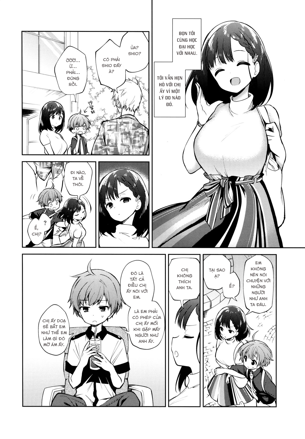 Đọc truyện hentai Loạn luân trước mặt bạn trai - Oneshot