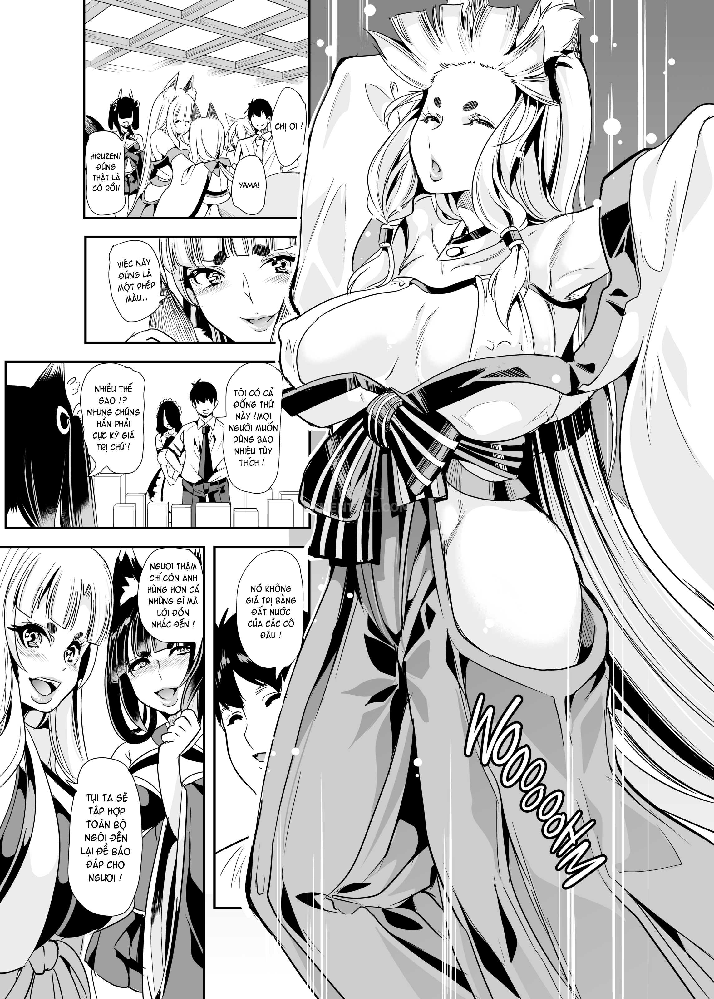 Đọc truyện hentai My Harem in Another World Collection - Chap 5 - Cumming with the Kami! Fluffy ❤️ Fucking