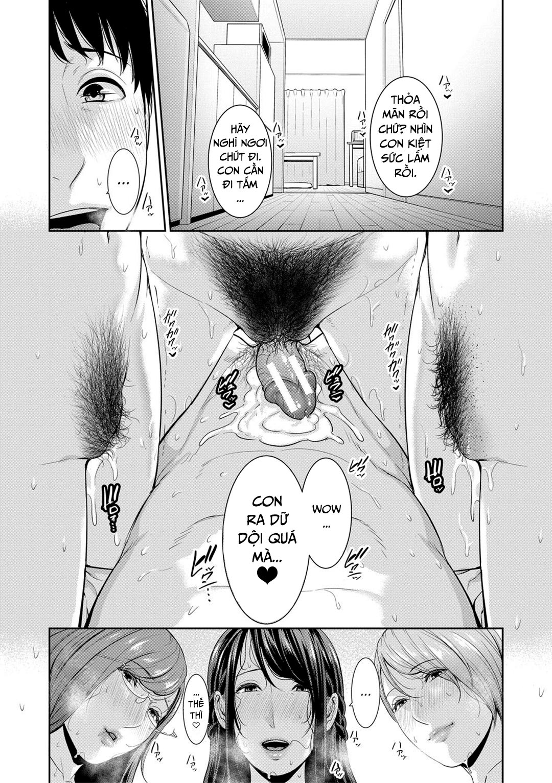 Đọc truyện hentai Ba người mẹ cuồng dâm Chap 8 END