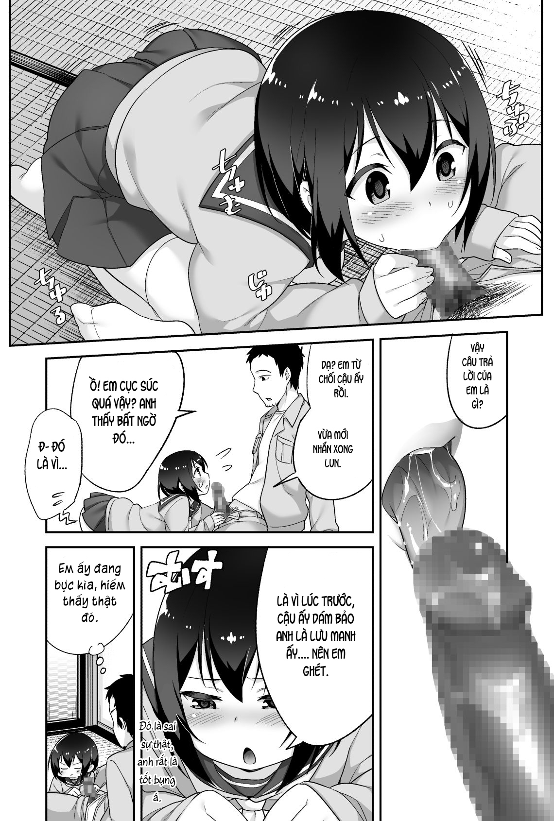 Đọc truyện hentai Anh bảo vệ may mắn và em học sinh xui xẻo. - Chap 4: Eww, anh ghen?