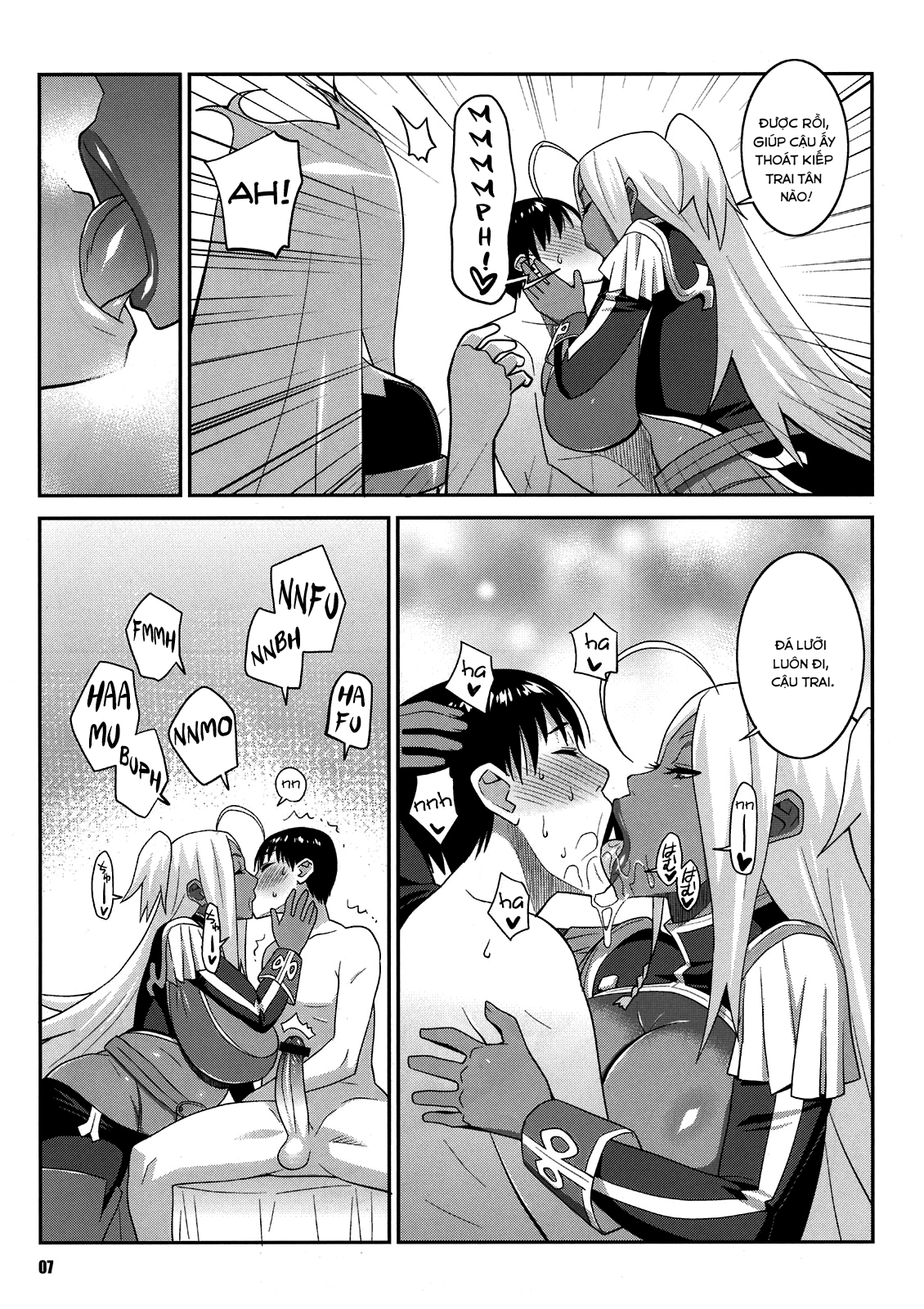 Đọc truyện hentai Đêm giao thừa may mắn của cậu trai tân - Oneshot