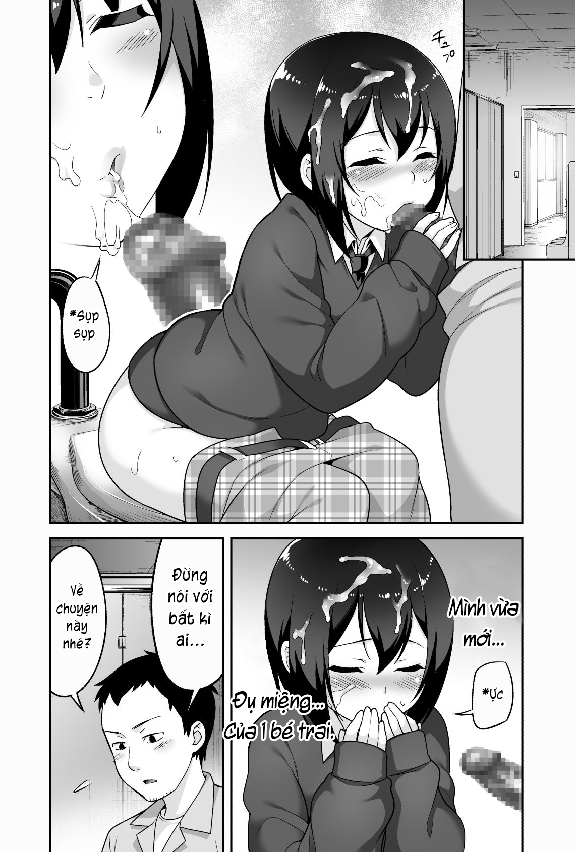 Đọc truyện hentai Anh bảo vệ may mắn và em học sinh xui xẻo. - Chap 2: Tập bú cu.
