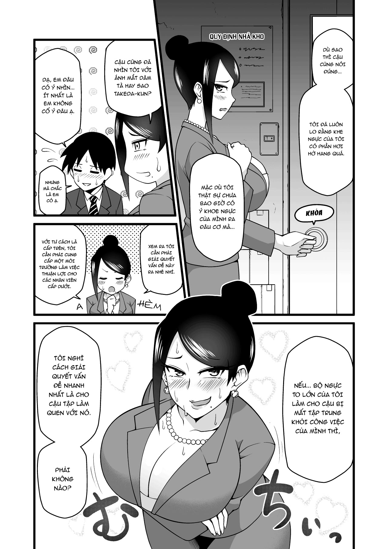 Đọc truyện hentai Kono Kyonyuu de Joushi wa Muri desho!! - Oneshot