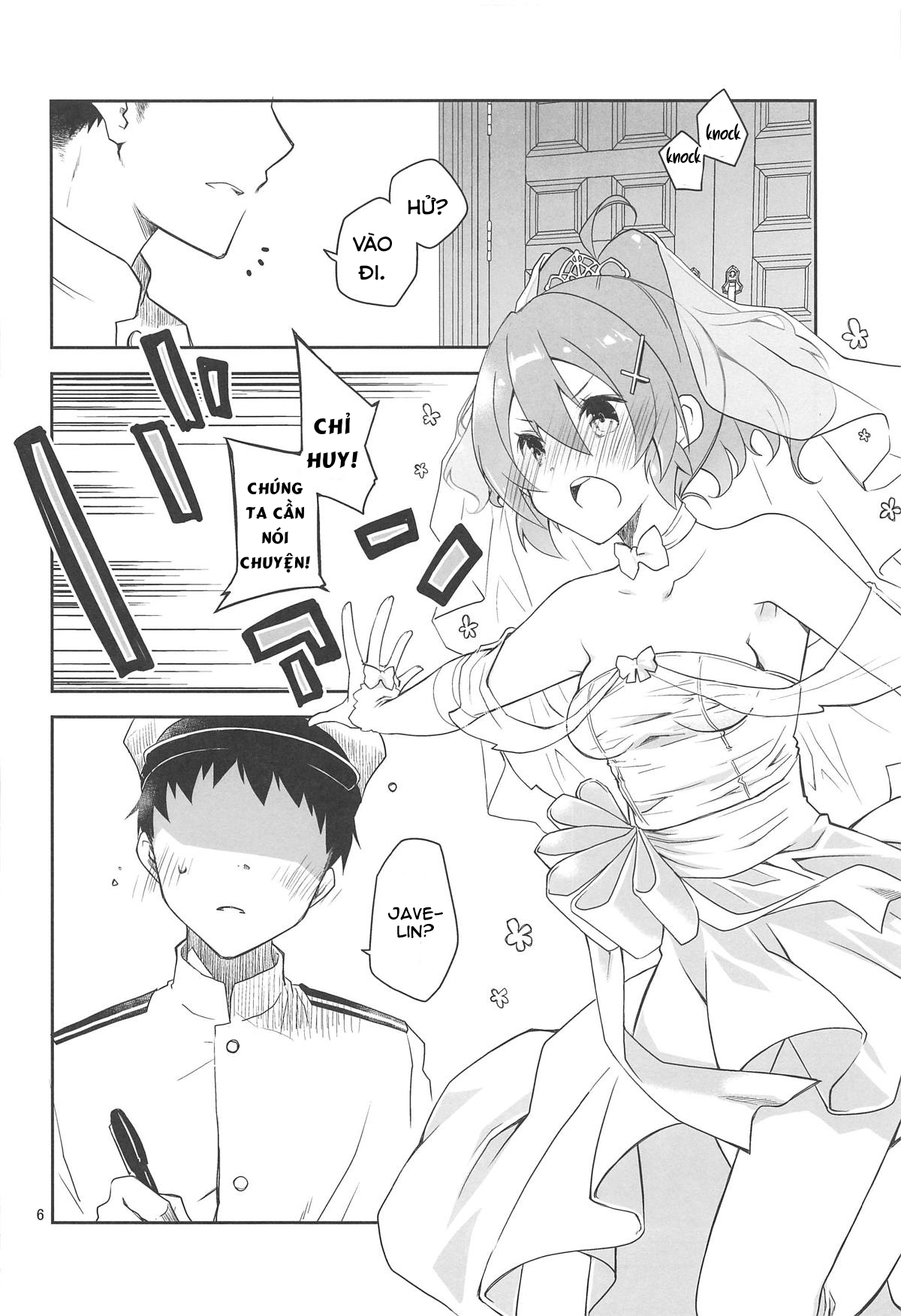 Đọc truyện hentai Mukakin Shikikan wa Javelin ni Eien no Ai o Chikau - Oneshot