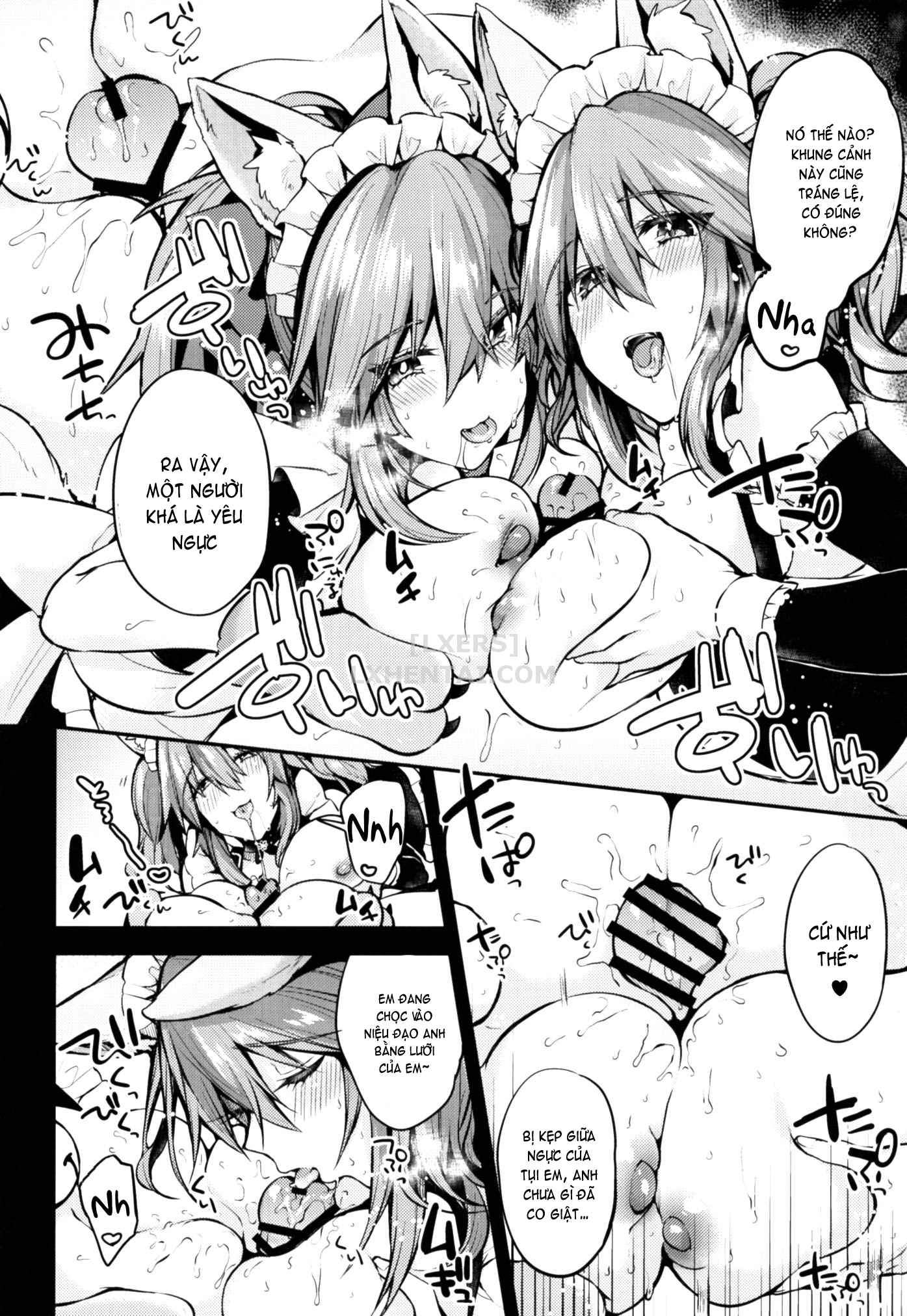 Đọc truyện hentai Maid Service Double Fox - Oneshot
