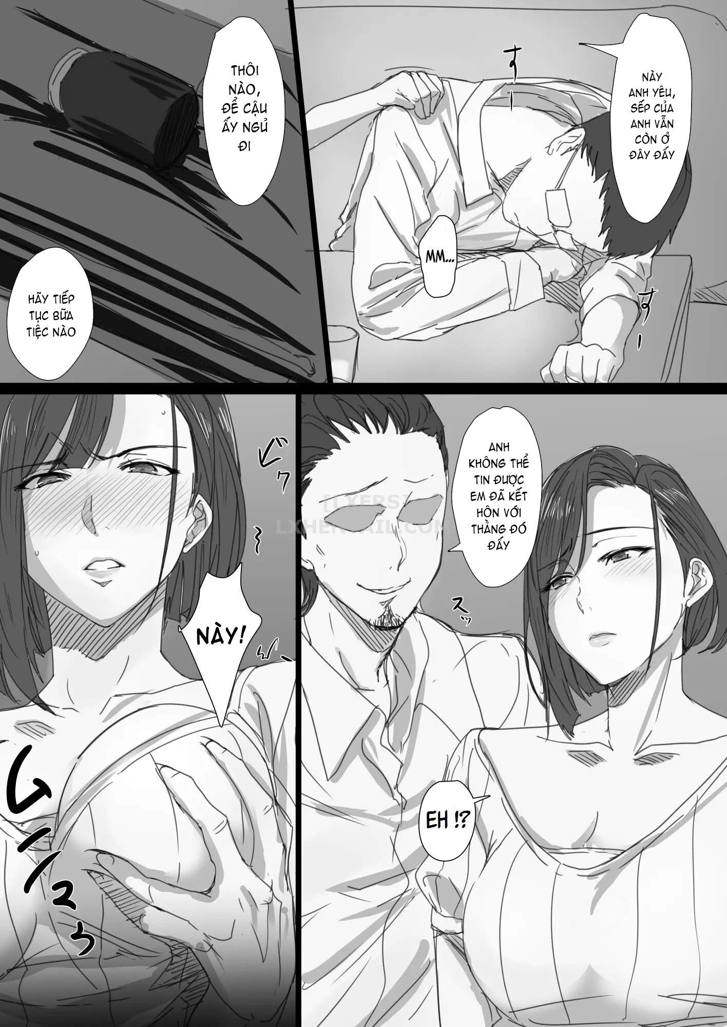 Đọc truyện hentai Kouman Tsuma ga Netorarete - Oneshot