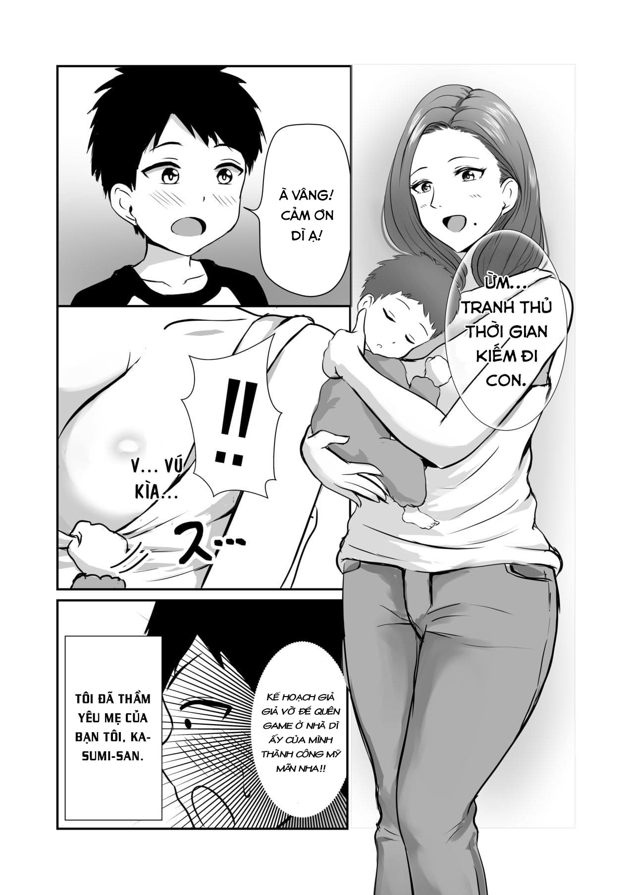 Đọc truyện hentai Tomodachi no Mama o Tasting - Oneshot