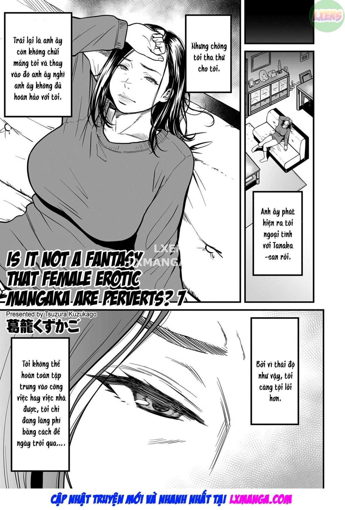 Đọc truyện hentai It’s Not a Fantasy That The Female Erotic Mangaka Is a Pervert Chap 7 END
