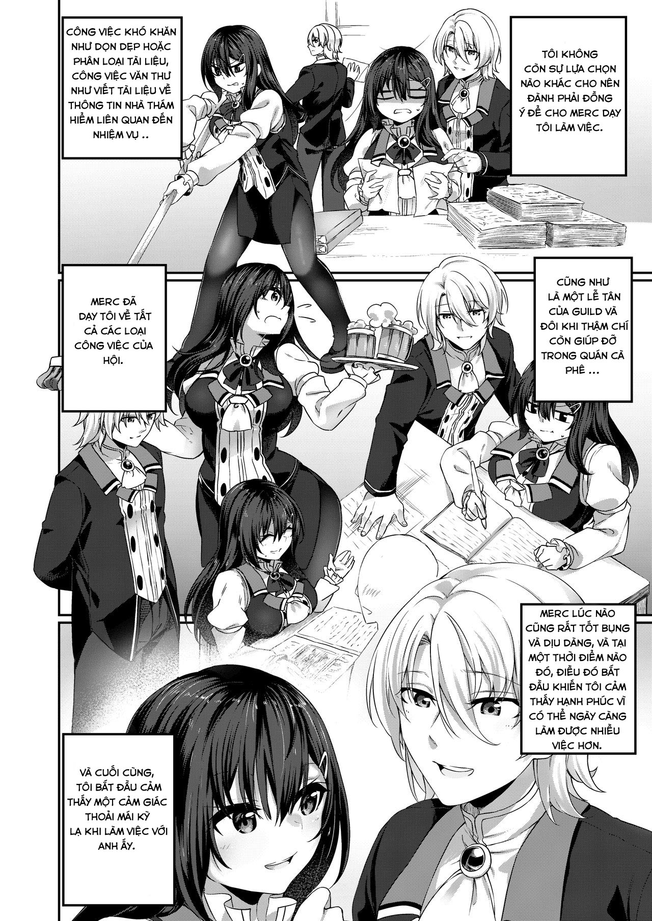 Đọc truyện hentai Ranbou Yuusha ga Bouken-sha Gild no Uketsuke jou ni Natte Shiawase ni Naru Hanashi - Chap 1