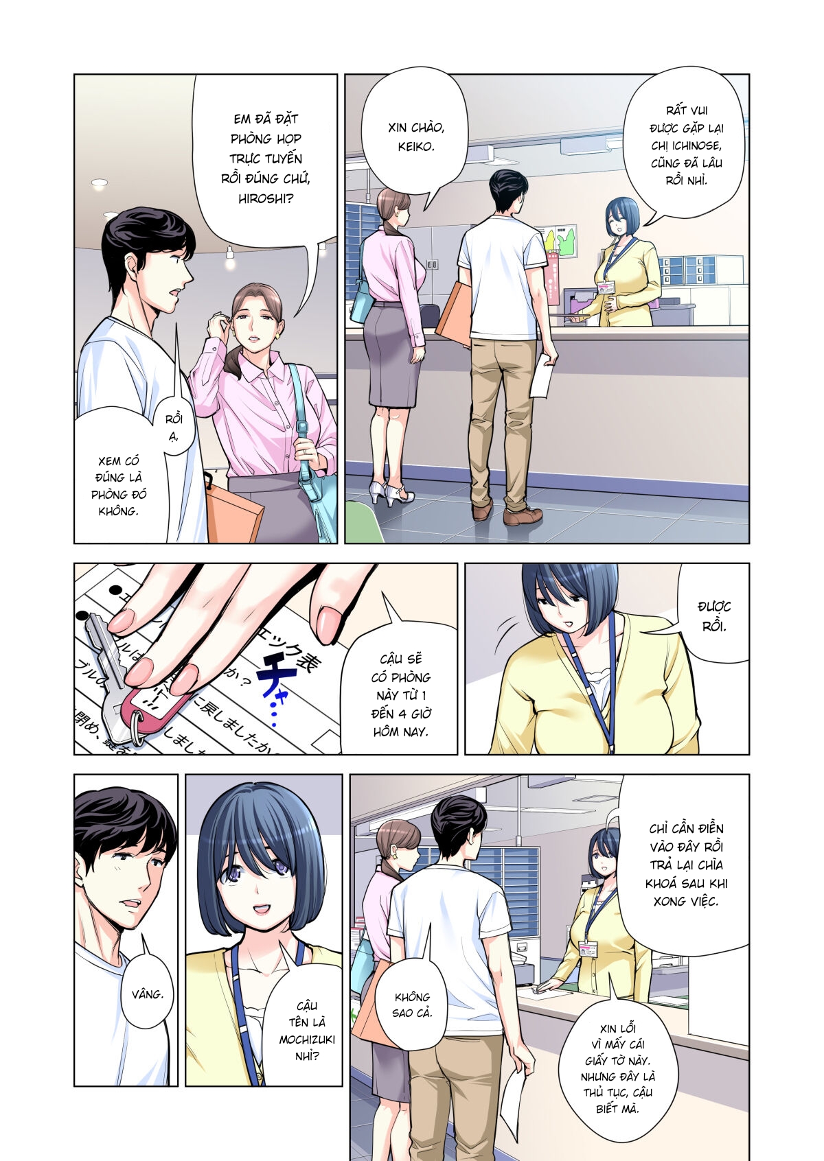 Đọc truyện hentai Những cô trợ lý đã có chồng - Chap 3 Full màu