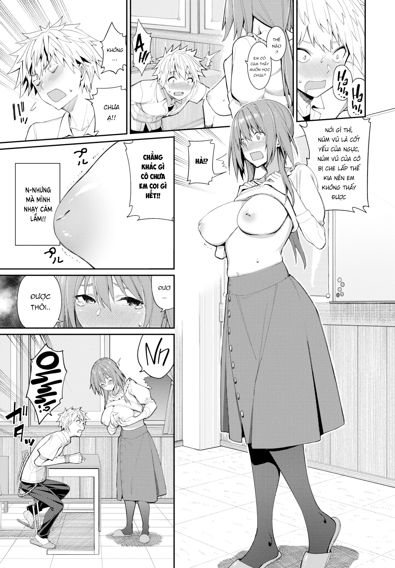 Đọc truyện hentai Phương Pháp Giảng Dạy Bằng Ngực Của Kaede Sensei - Chap 1