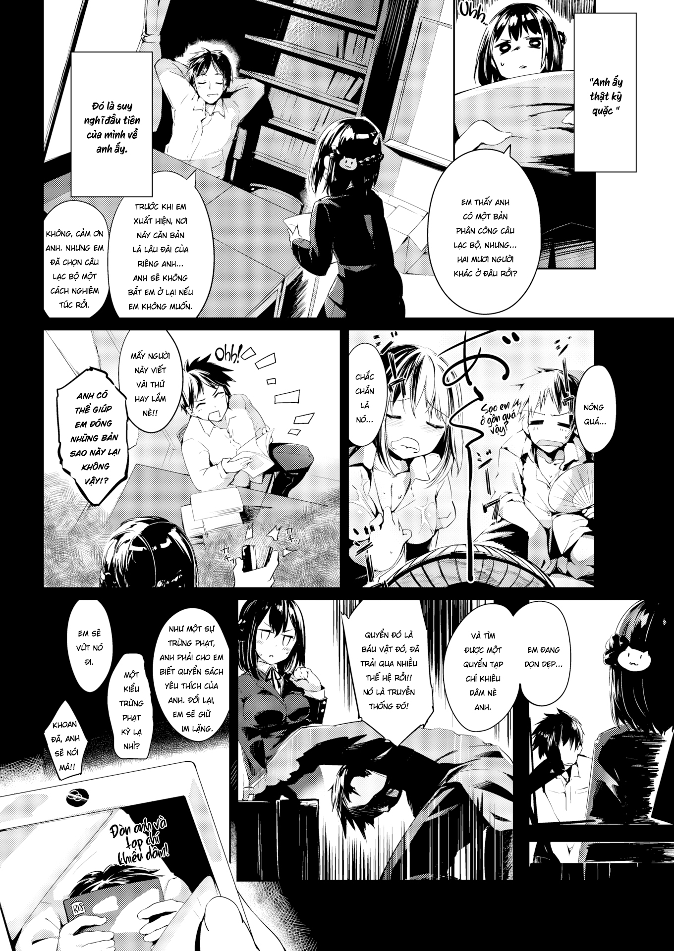 Đọc truyện hentai Chuyện tình trong câu lạc bộ văn học của cô nàng năm nhất - Oneshot
