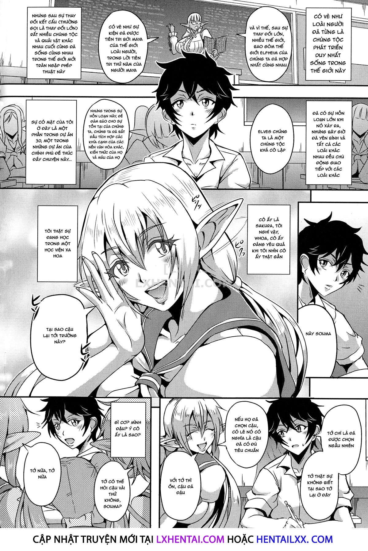 Đọc truyện hentai Elf Harem Story - Chap 3