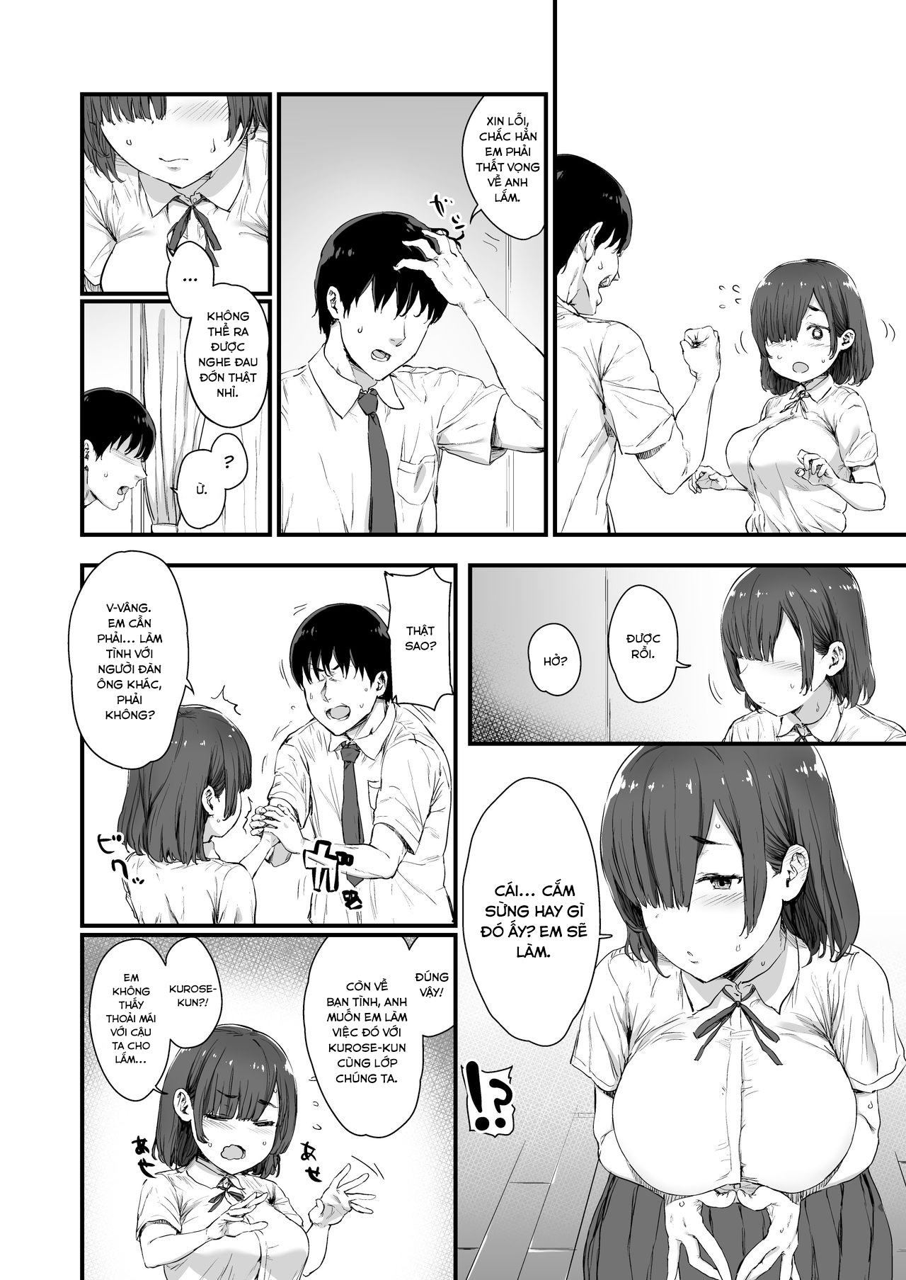 Đọc truyện hentai Cậu bạn trai thích bị cắm sừng và cô bạn gái tóc che mắt - Oneshot