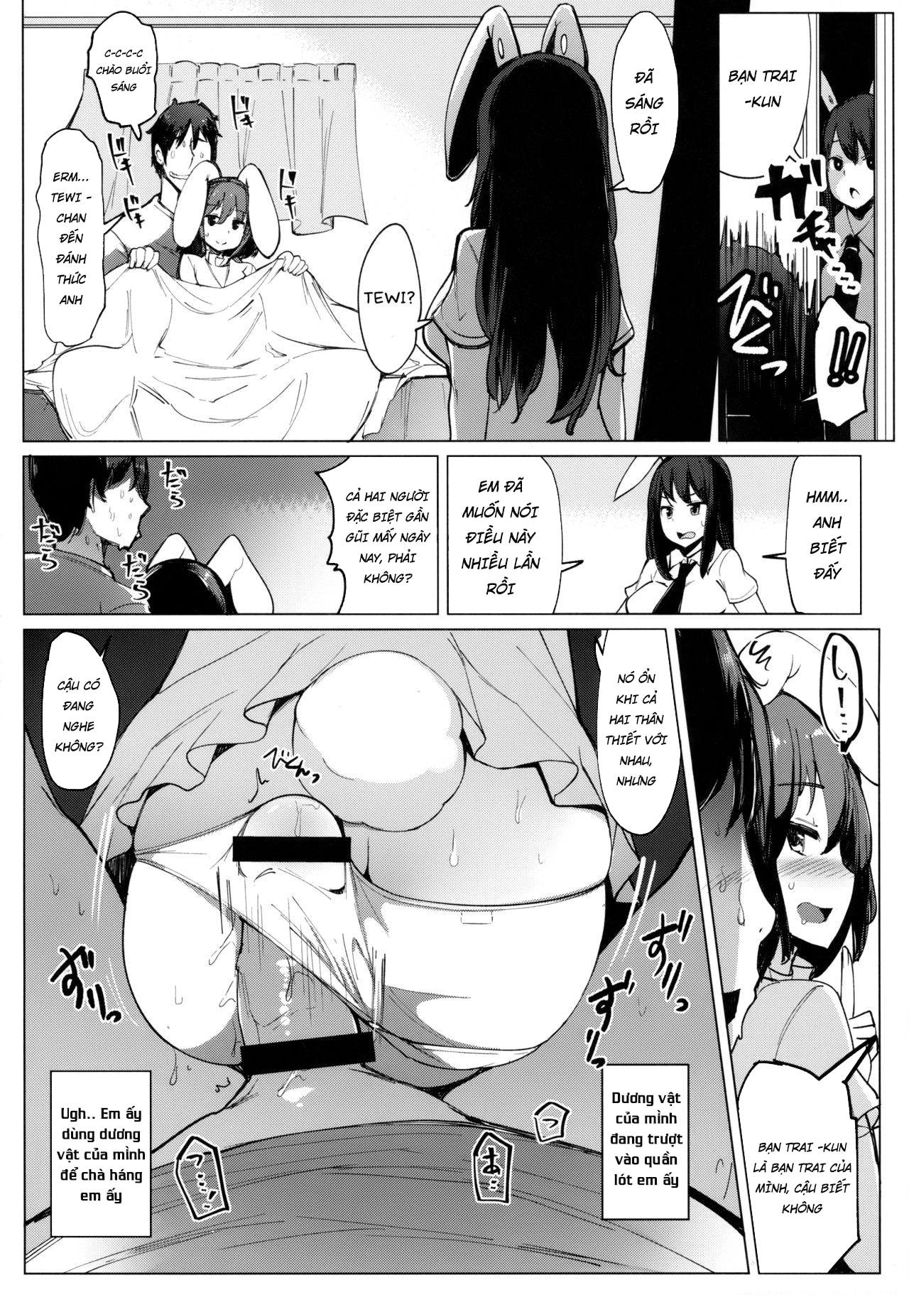 Đọc truyện hentai Uwaki Shite Tewi-chan to Sex Shita - Chap 1