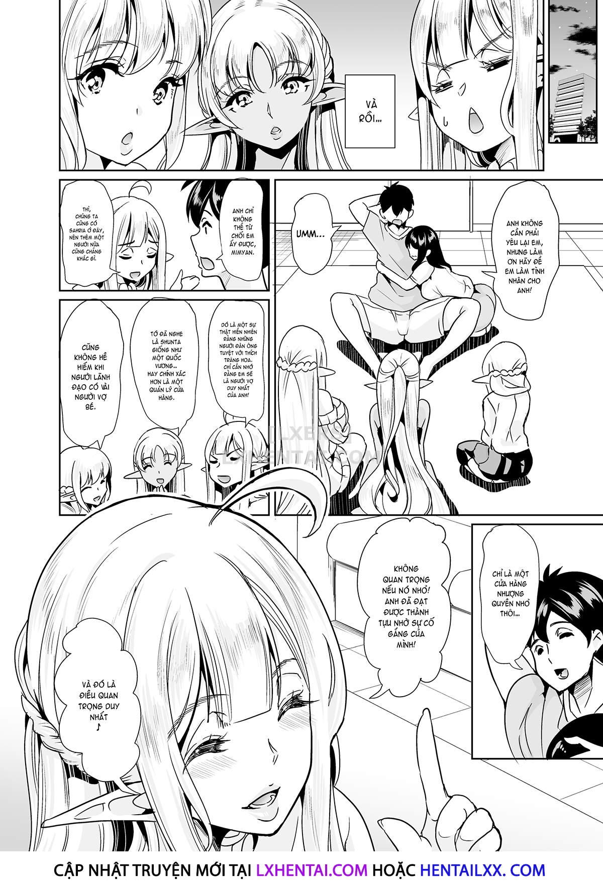 Đọc truyện hentai Slutty Elf Sisters Seeking a Husband - Chap 3 - Harem Quartet
