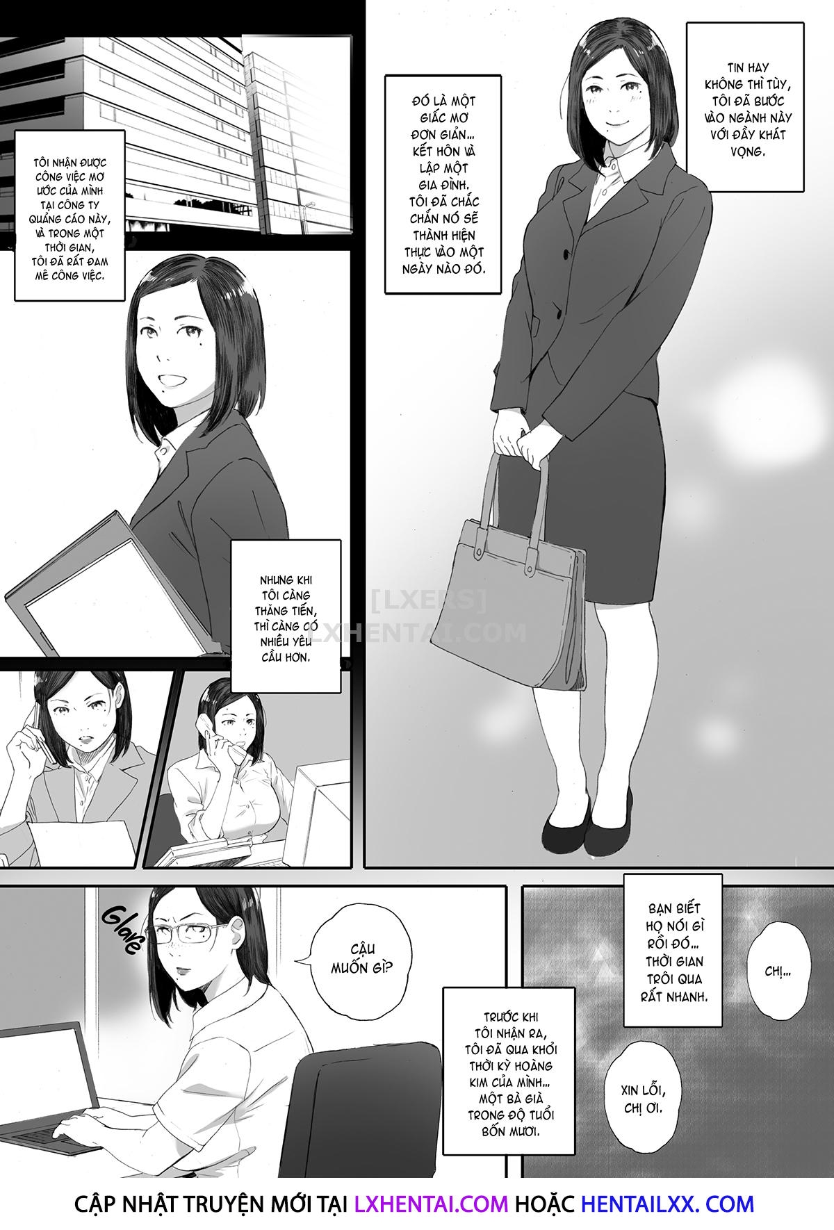 Đọc truyện hentai Middle-Aged Miss Hanada's Defloration - Oneshot