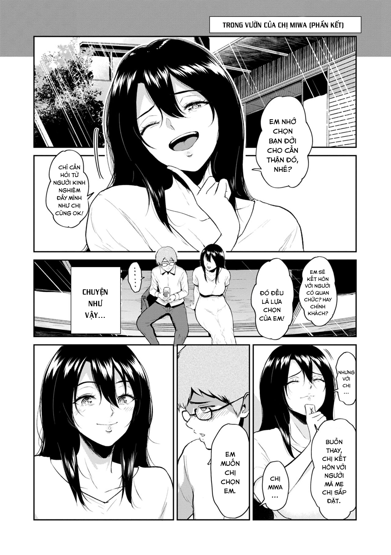Đọc truyện hentai Trong vườn nhà Miwa-san. - Oneshot