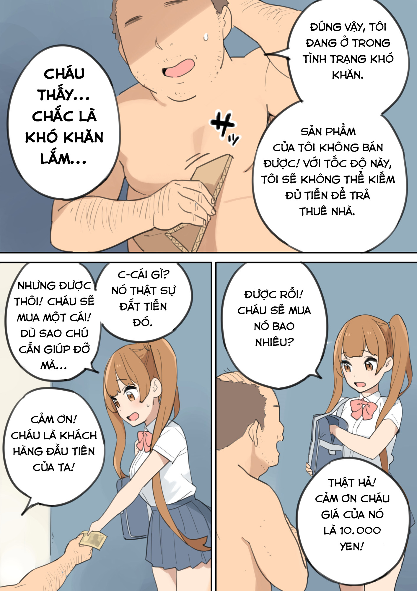 Đọc truyện hentai Chinpo Uri no Ossan - Chap 1.1