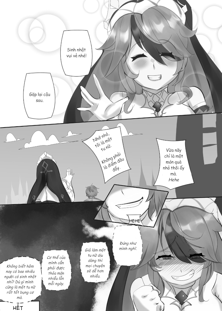 Đọc truyện hentai Món quà sinh nhật của Rosaria (Genshin Impact) - Ảnh động