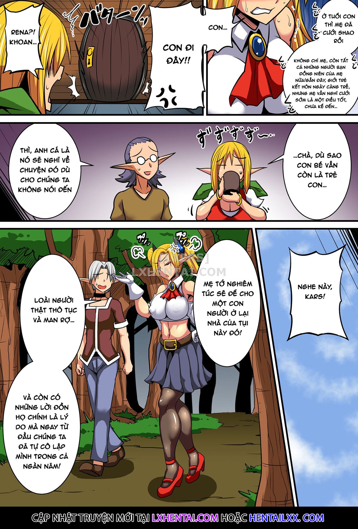 Đọc truyện hentai Having a Culture Exchange With an Elf Mother and Daughter - Chap 2 ~Lena Edition~