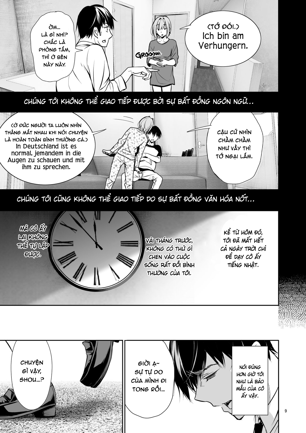 Đọc truyện hentai Homestay-chu no Doitsu Musume ga Issho ni Furo ni Haitte Kuru Wake - Oneshot