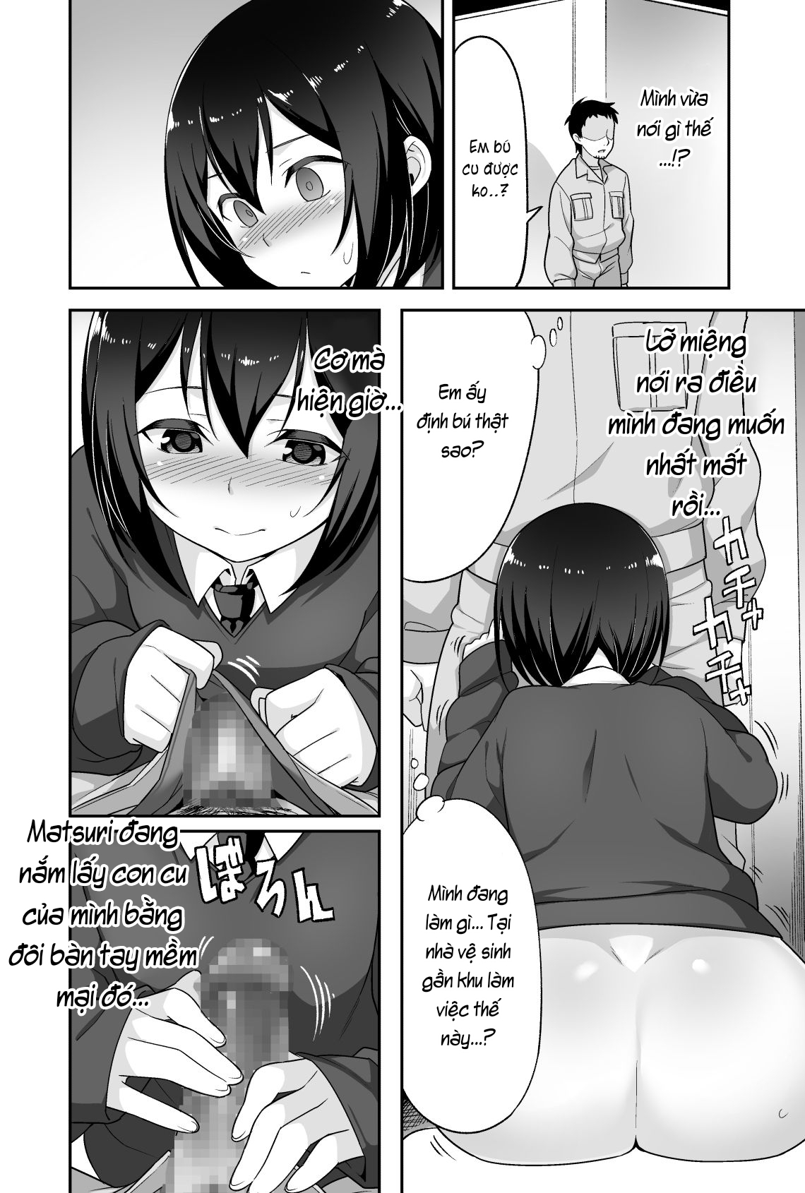 Đọc truyện hentai Anh bảo vệ may mắn và em học sinh xui xẻo. - Chap 2: Tập bú cu.