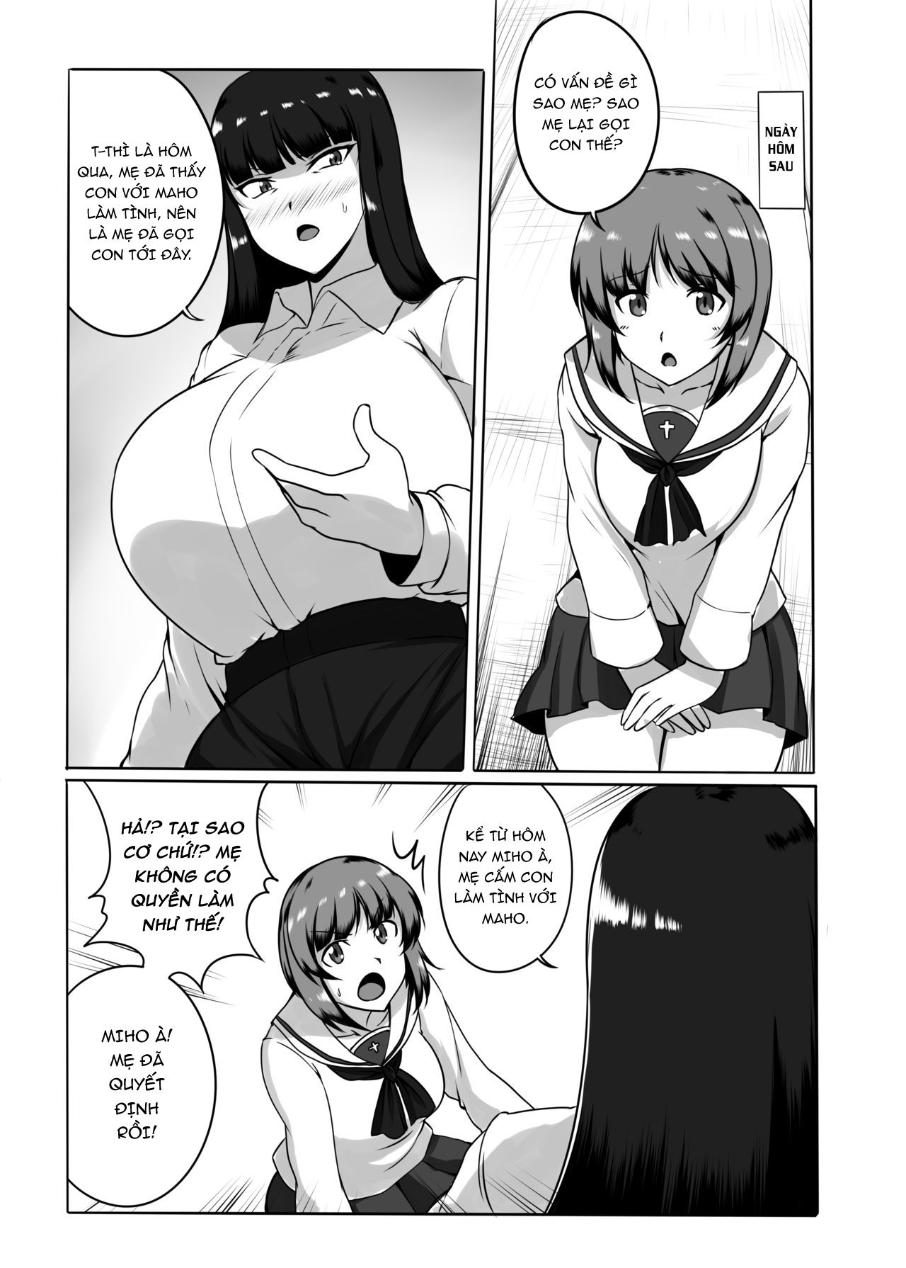 Đọc truyện hentai Musume no Chinpo to Tatakau Iemoto - Oneshot