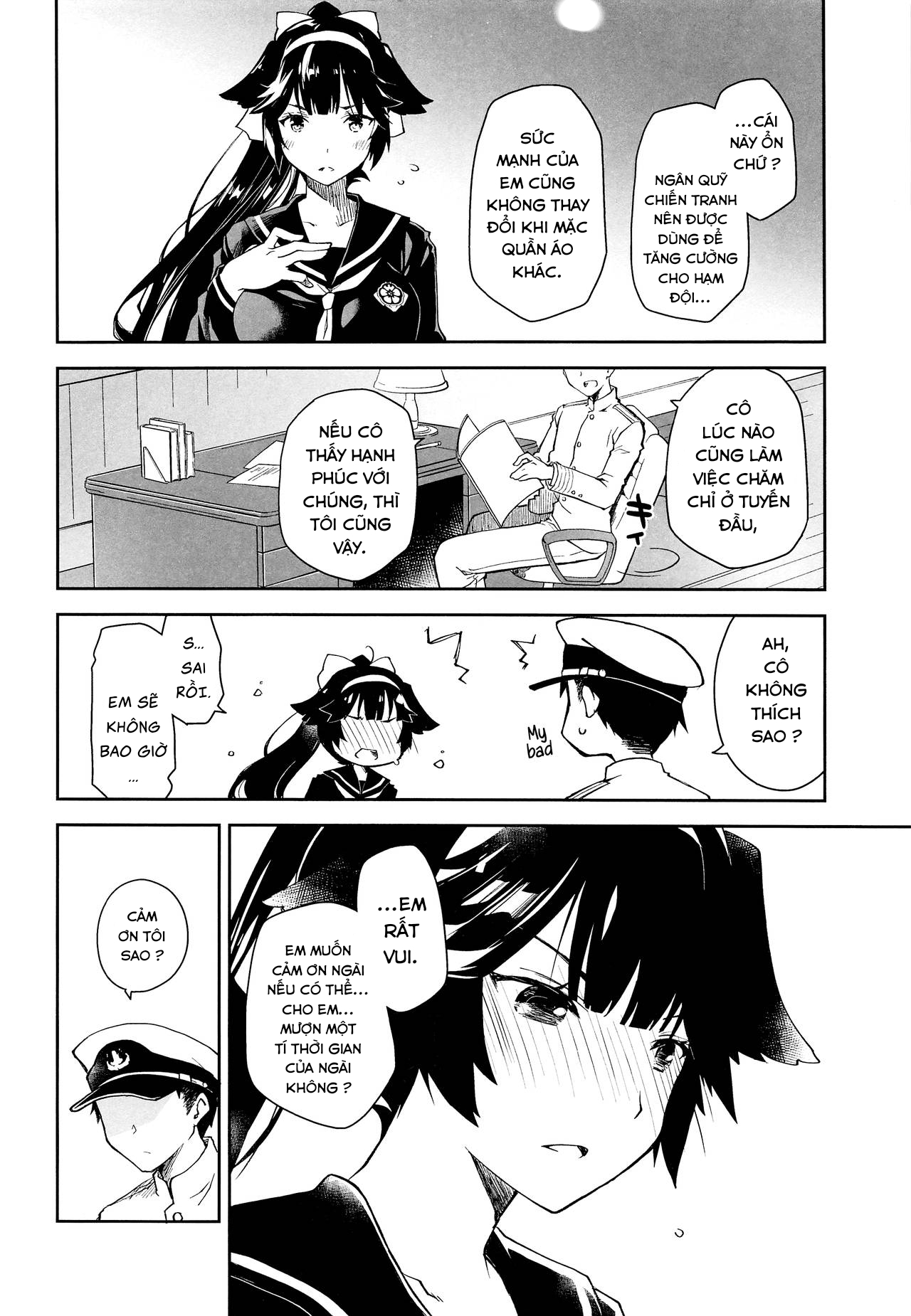 Đọc truyện hentai Kakin Shikikan, Fuku o Kau - Oneshot