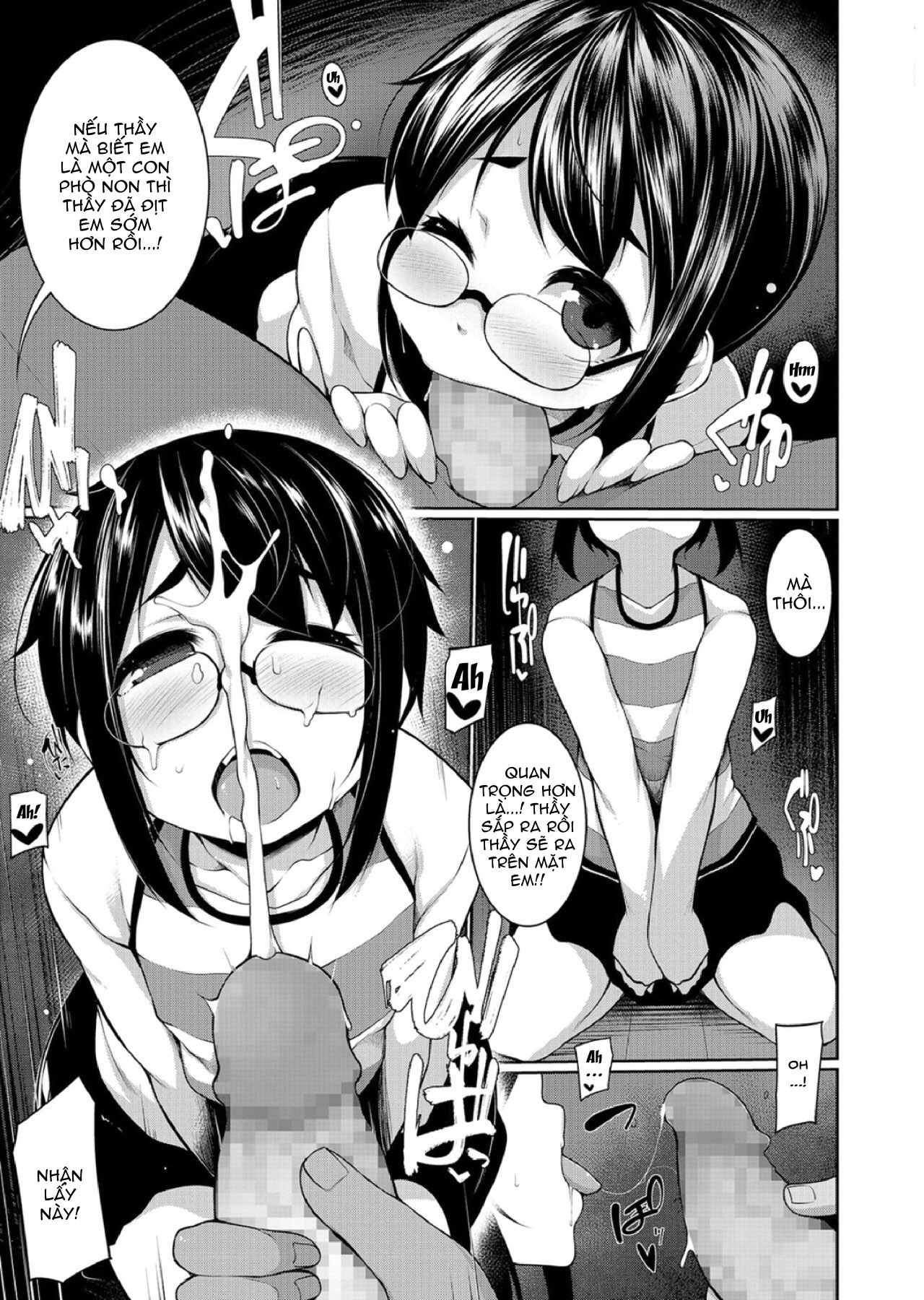 Đọc truyện hentai Force Fucking a Timid Glasses Wearing Loli With My Big Cock - Chap 1