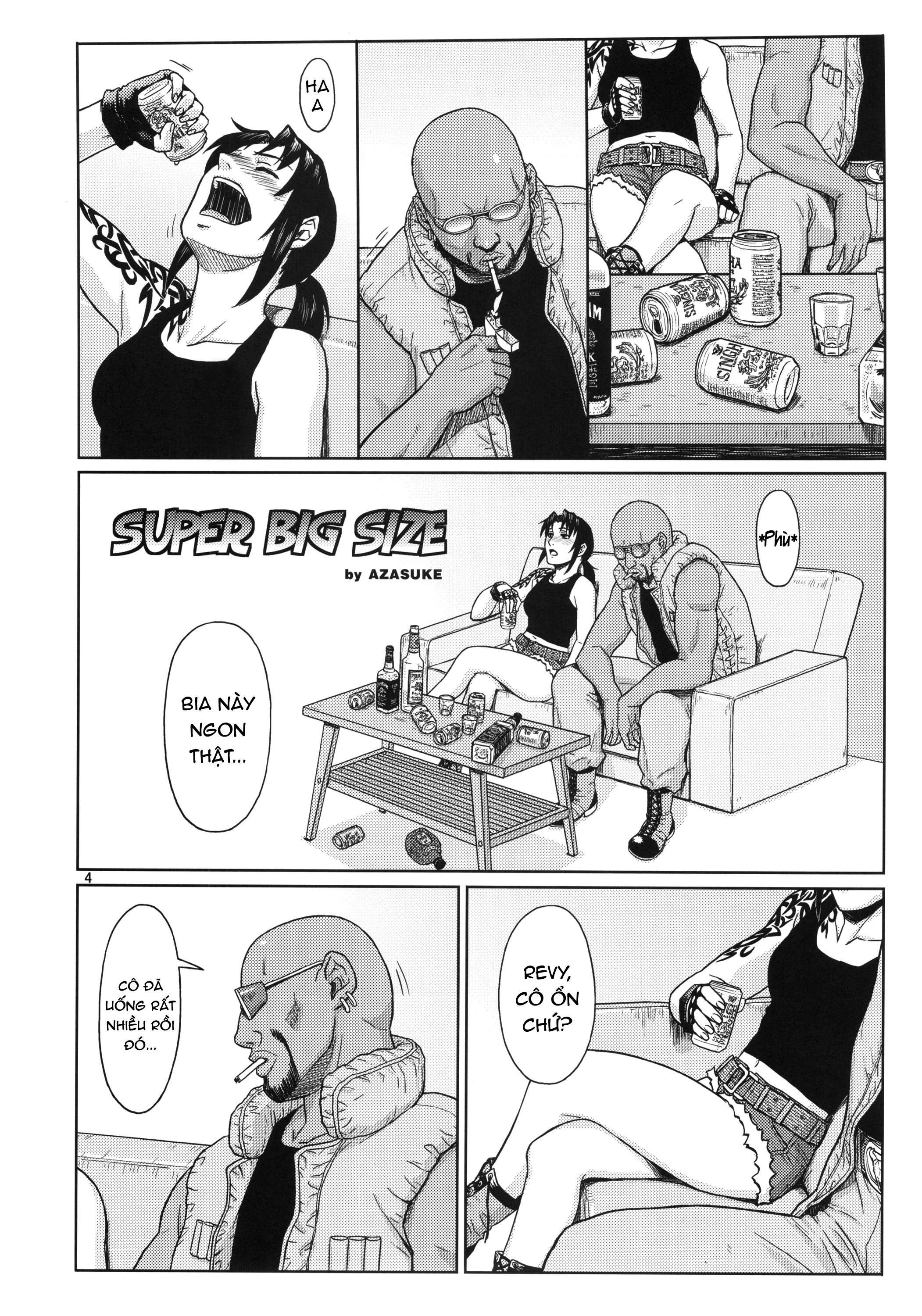 Đọc truyện hentai SUPER BIG SIZE! (BLACK LAGOON) - Oneshot