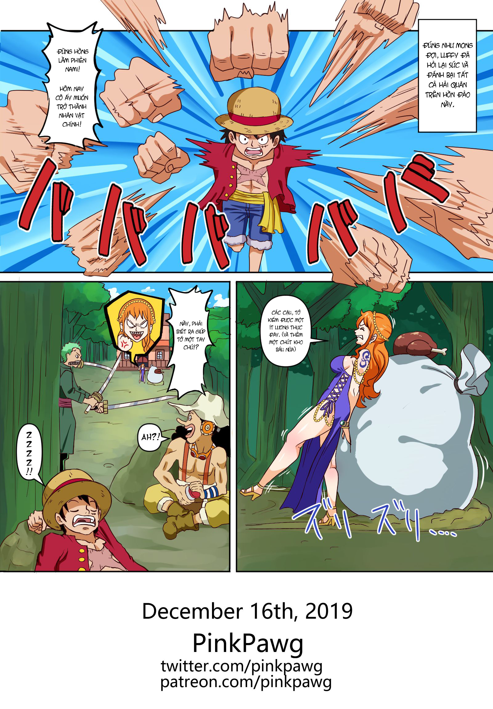 Đọc truyện hentai Nami và Robin ở quán Bar - Oneshot