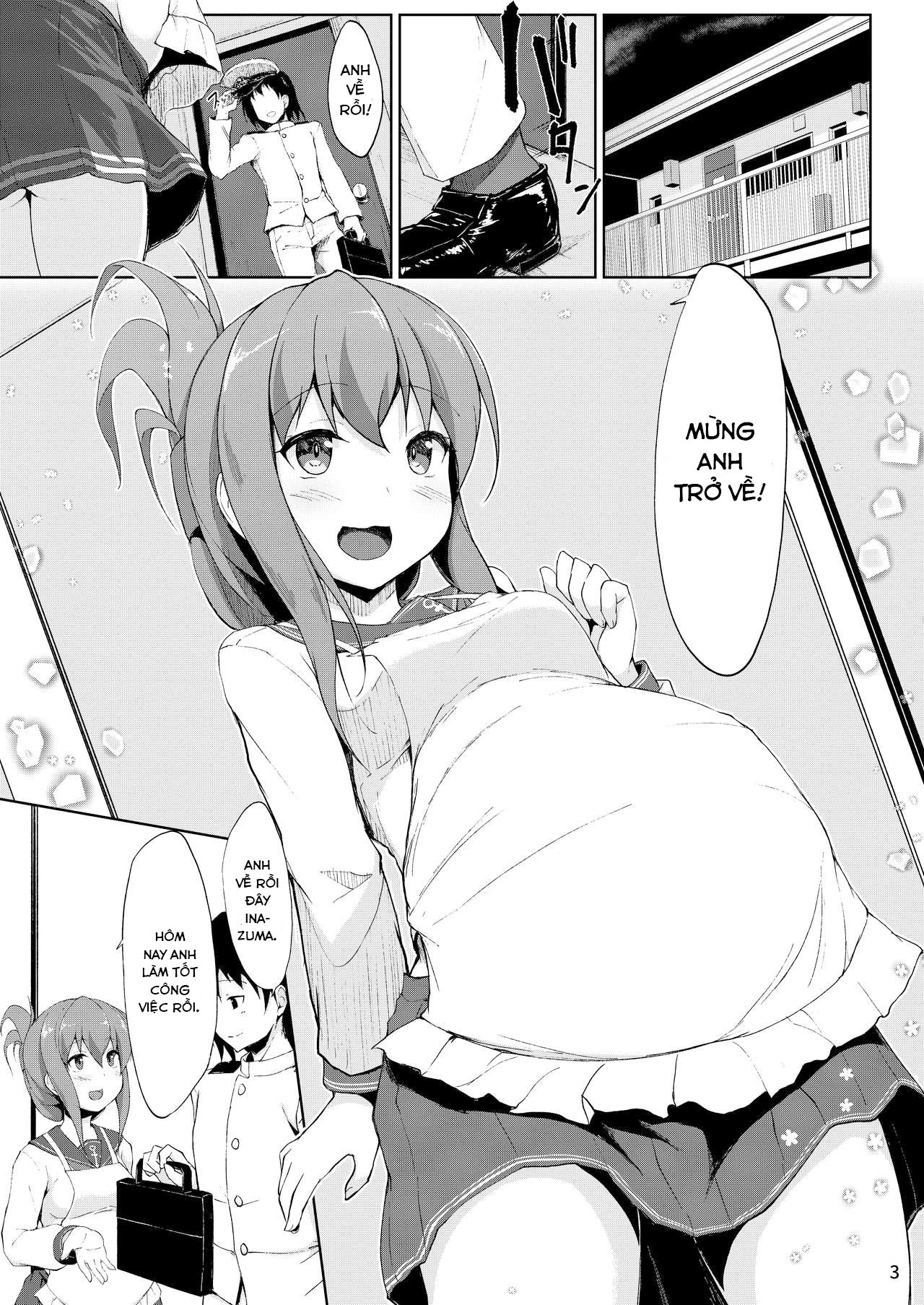 Đọc truyện hentai Ikazuchi và Inazuma muốn em bé của chỉ huy!! (Kantai Collection -KanColle-) - Chap 2: END